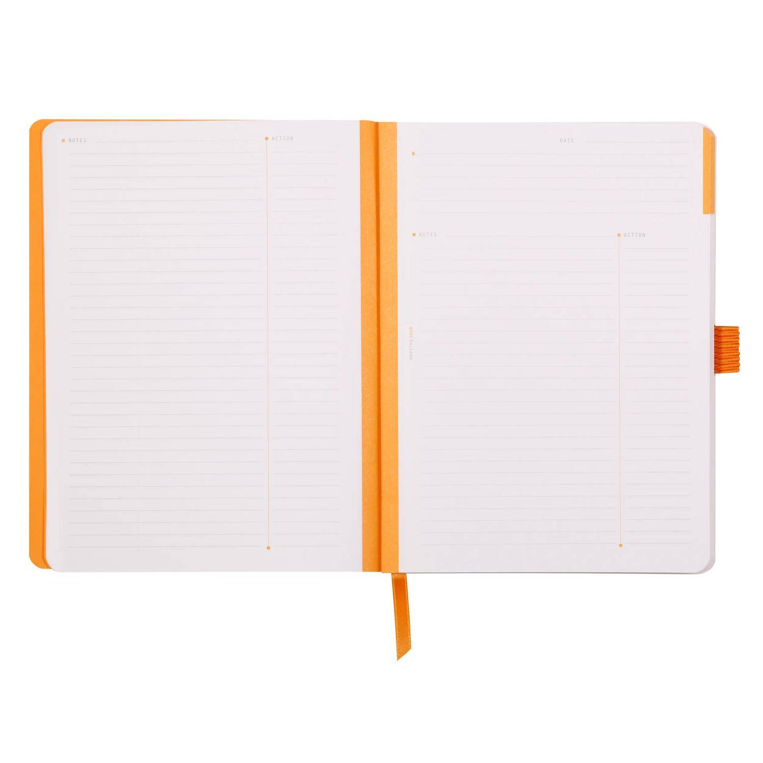 Rhodia Meeting Book A5+, 80 Bl weiß 90g, mikroperforiert Schwarz 117782C