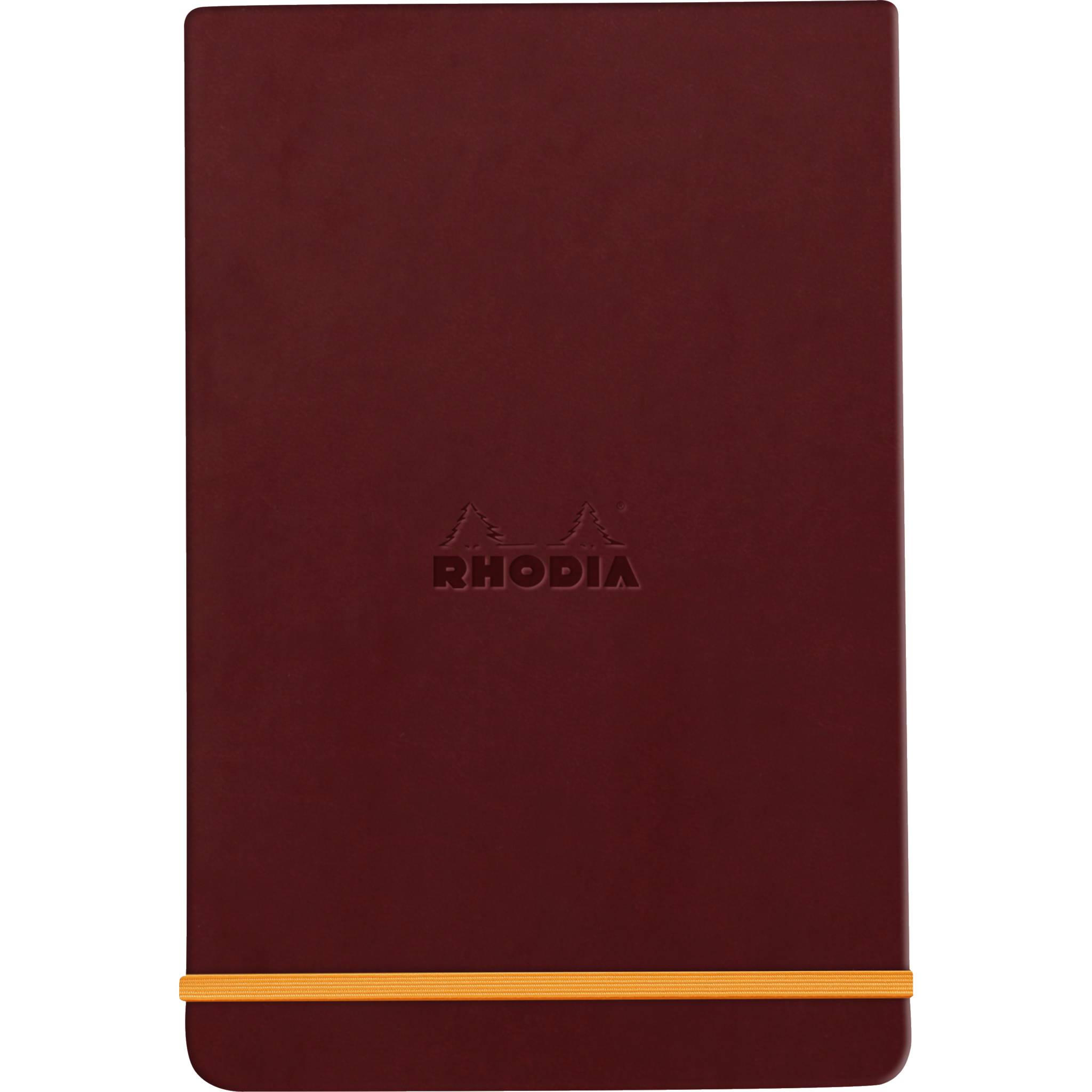 Rhodia Webnotepad A5 96 Bl liniert, mikroperforiert, Papier 90g, Weinrot 194380C