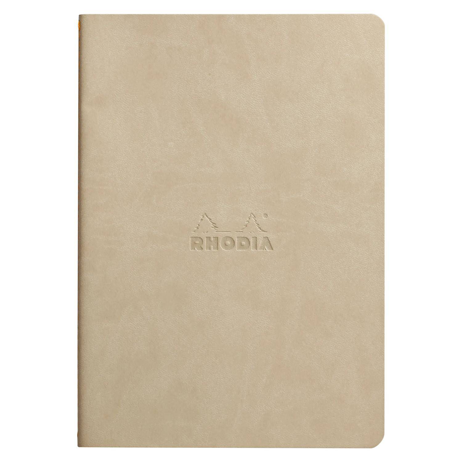 Rhodia Notizheft A5, 32 Bl dots/punktkariert, Papier 90g elfenbein Beige 116455C