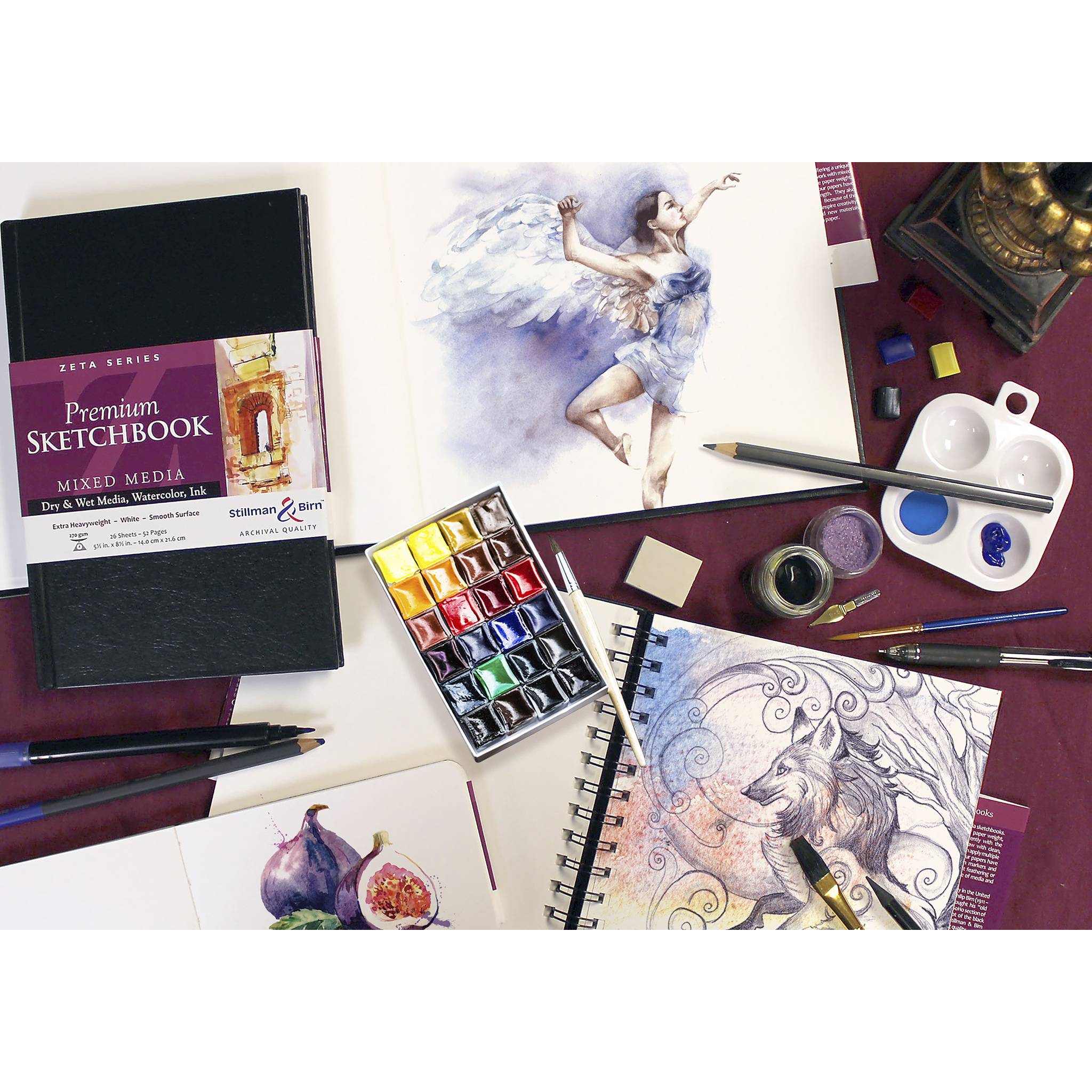 Stillman&Birn Skizzenbuch 26 Blatt 14x21,6cm Weiß 900580SBC