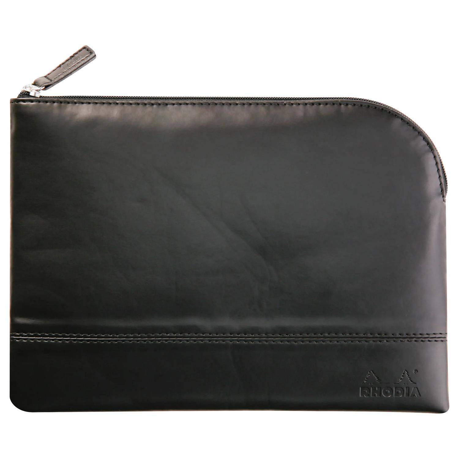 Rhodia Rhodiarama Etui aus Kunstleder Reißverschluss, 16x22 cm Schwarz 116623C
