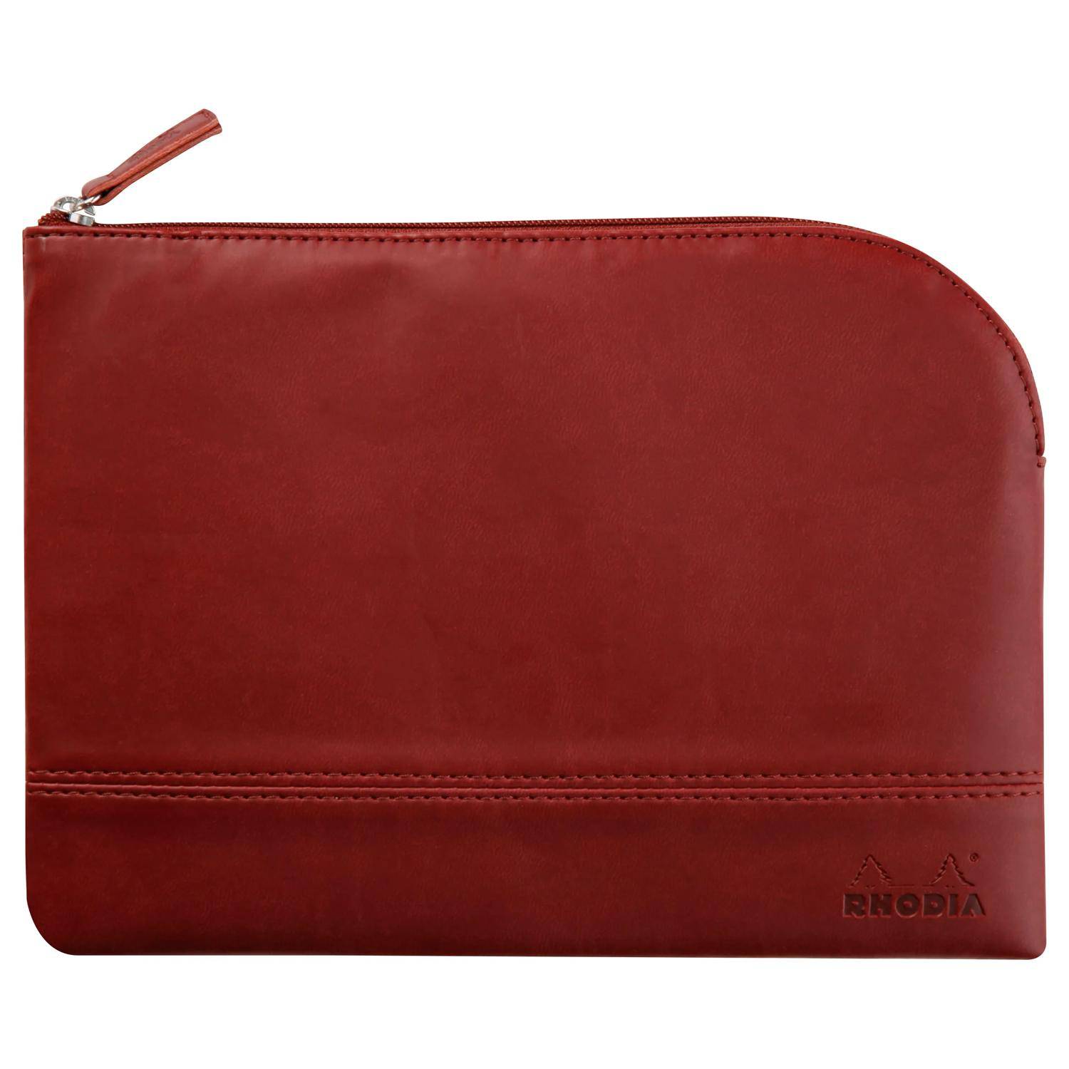 Rhodia Rhodiarama Etui aus Kunstleder Reißverschluss, 16x22 cm Weinrot 116627C