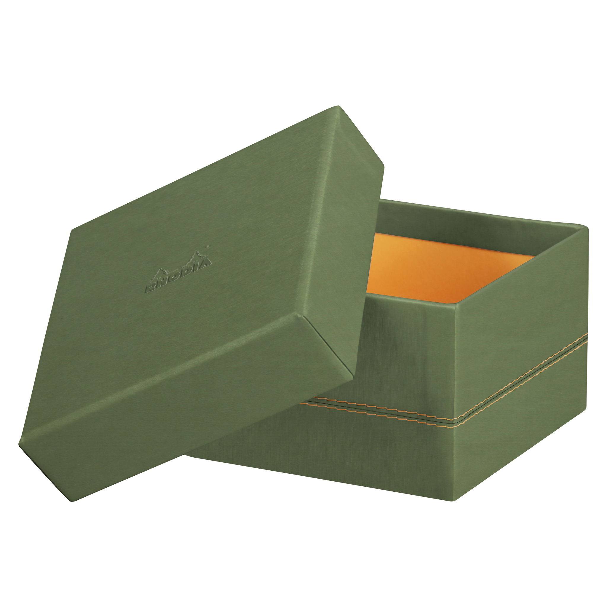 Rhodia Set mit 5 Boxen aus Kunstleder 44x34x16cm - Wassergrün 194567C