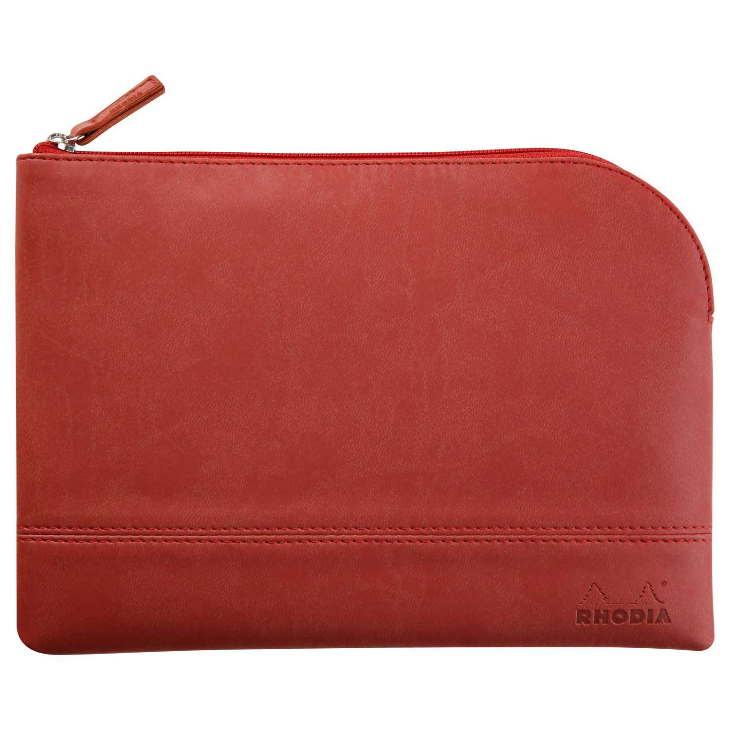 Rhodia Rhodiarama Etui aus Kunstleder Reißverschluss, 16x22 cm Nacarat 116628C