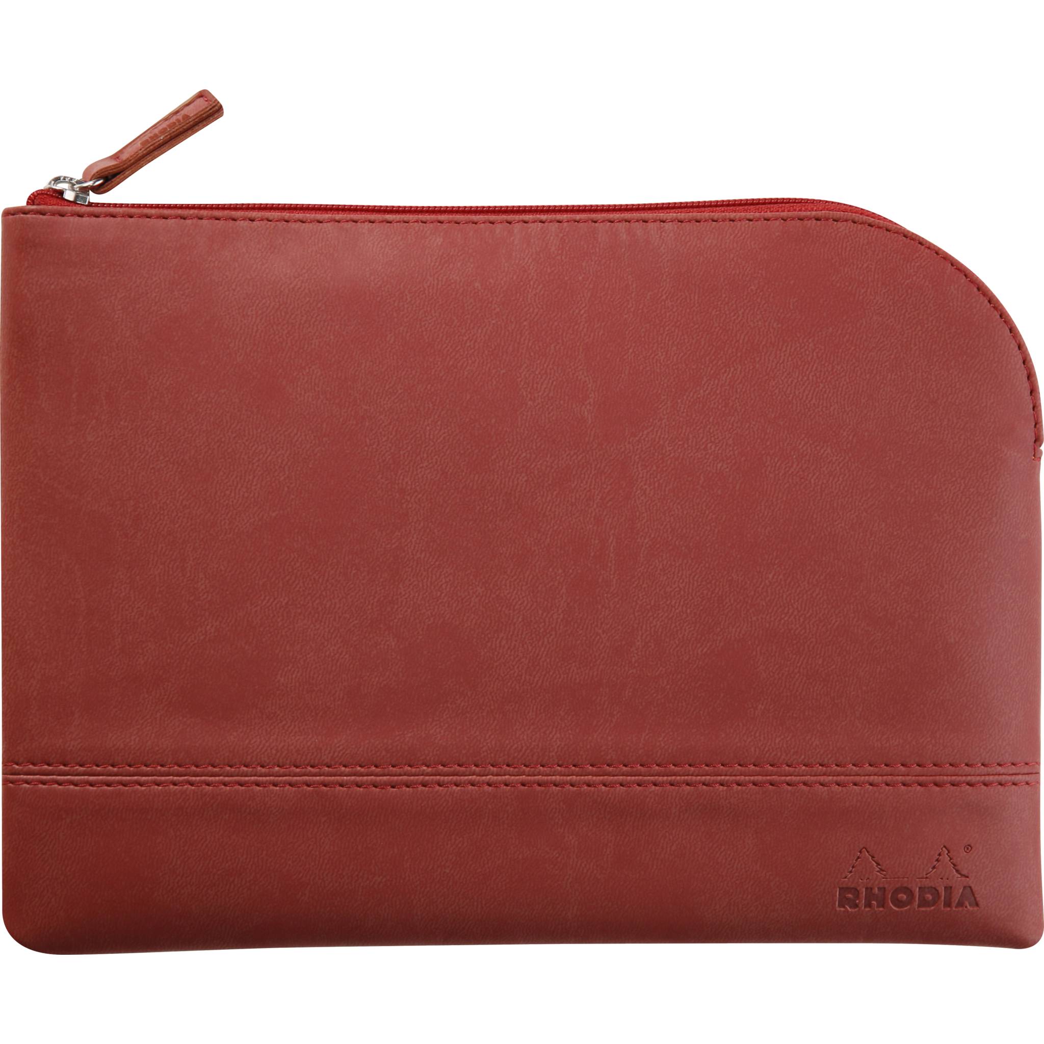 Rhodia Rhodiarama Etui aus Kunstleder Reißverschluss, 16x22 cm Nacarat 116628C