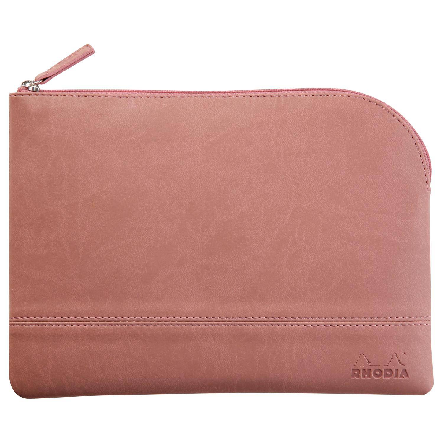 Rhodia Rhodiarama Etui aus Kunstleder Reißverschluss, 16x22 cm Rosenholz 116629C