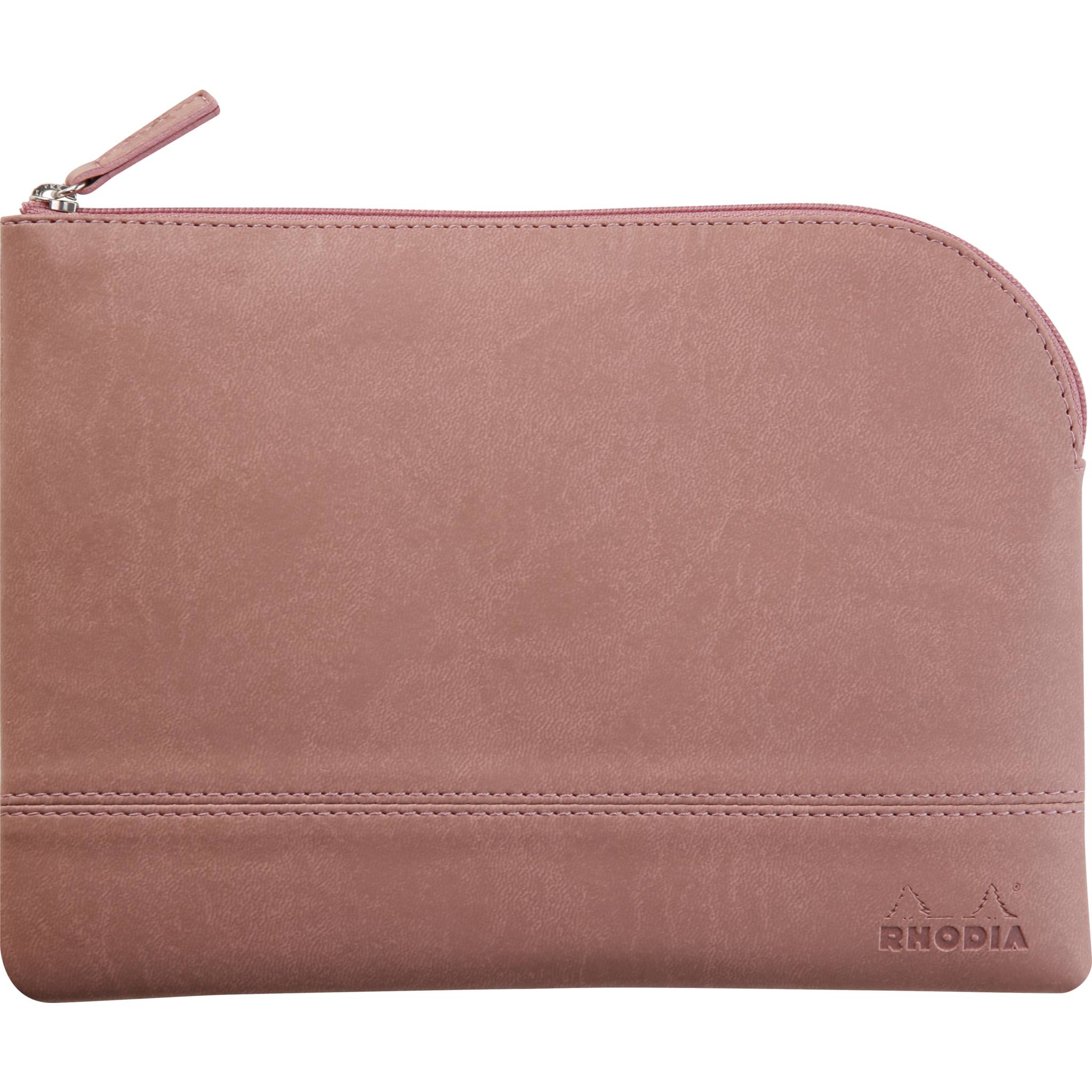 Rhodia Rhodiarama Etui aus Kunstleder Reißverschluss, 16x22 cm Rosenholz 116629C