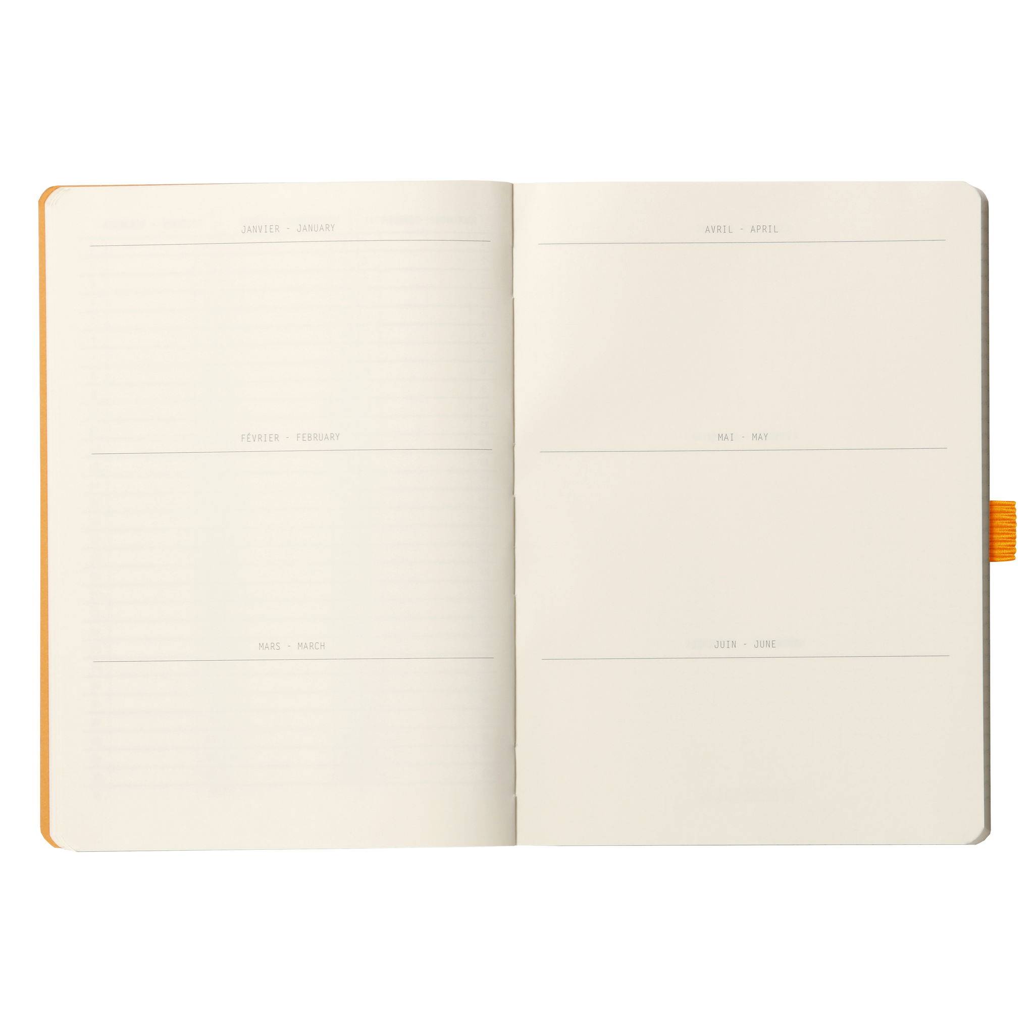 Rhodia Goalbook A5 flexiblem Einband, 120 Bl 90g, kariert Beige 117765C
