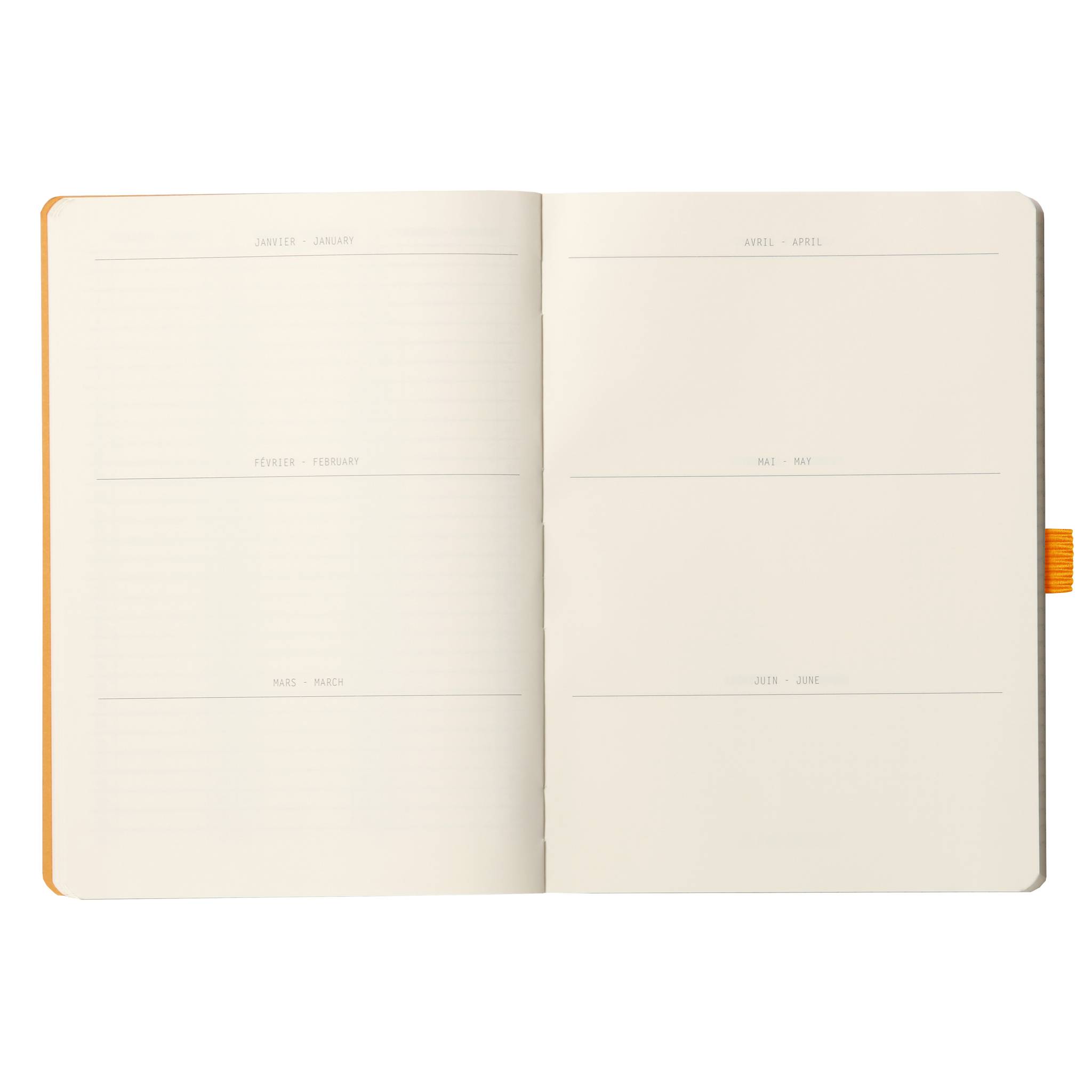 Rhodia Goalbook A5 120 Bl elfenbein 90g, Dot/punktkariert Weinrot 117800C