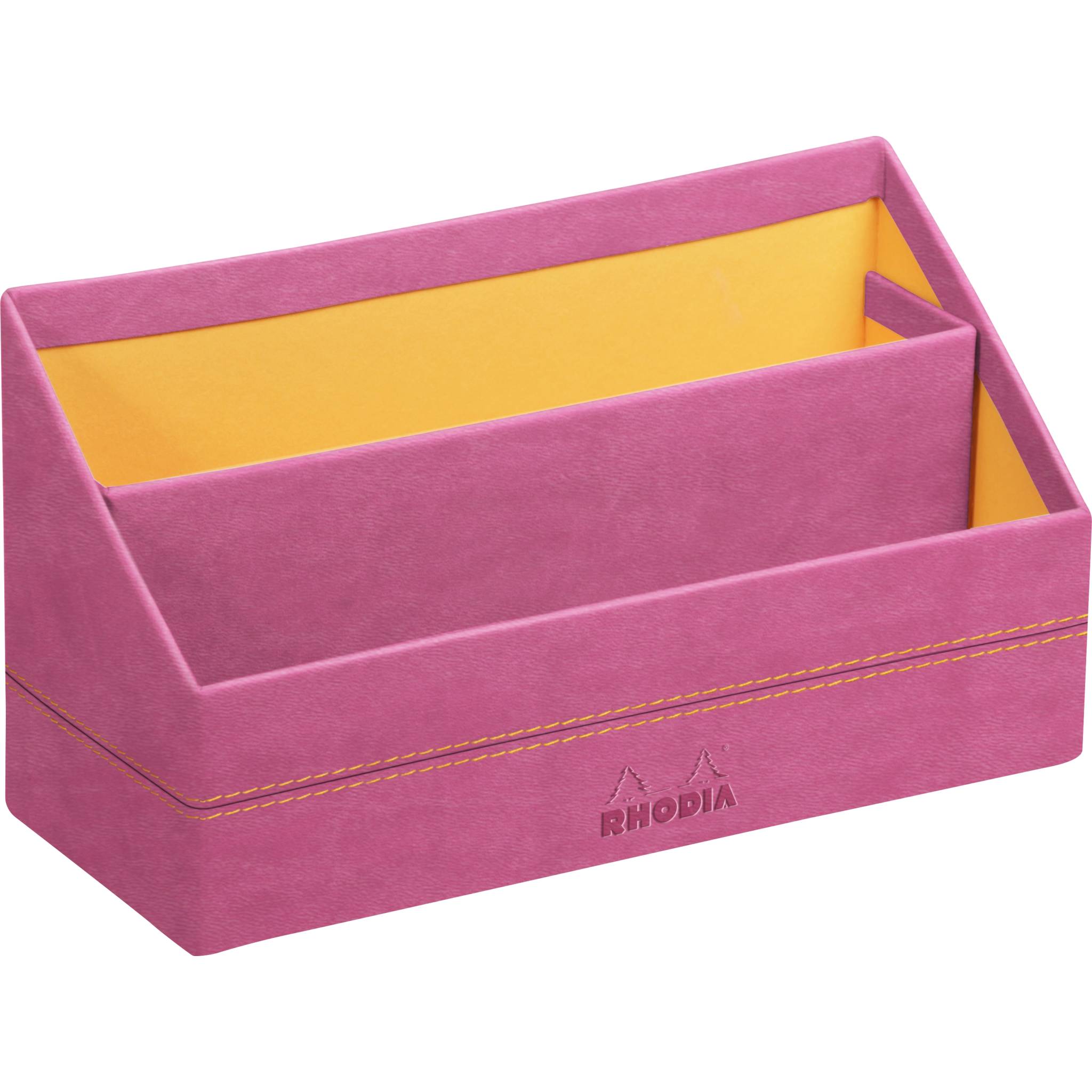 Rhodia Rhodiarama Briefständer aus Kunstleder, 25x10x14 cm - Fuchsia 194613C