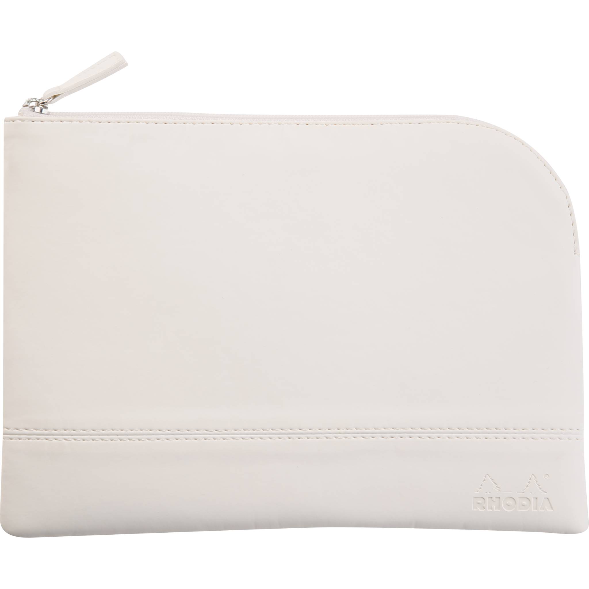 Rhodia Rhodiarama Etui aus Kunstleder mit Reißverschluss, 16x22 cm Weiß 116622C