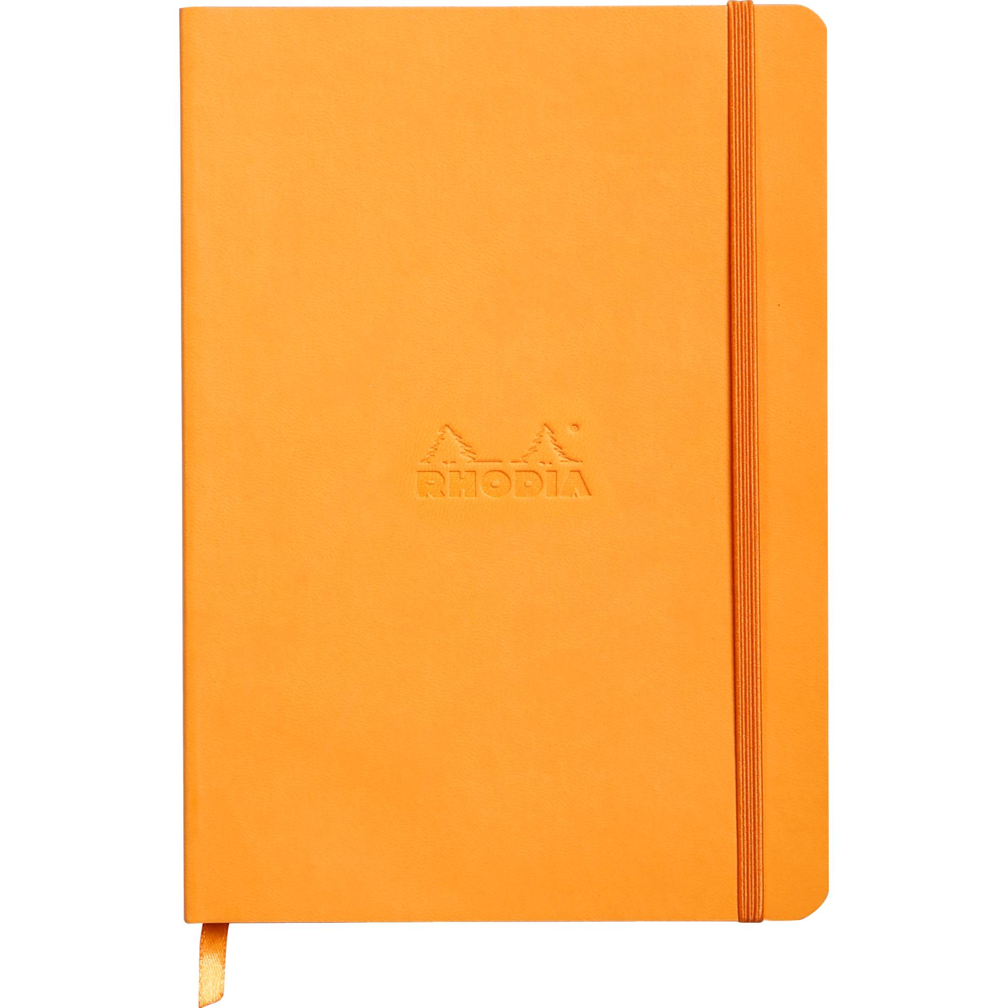 Rhodia Notizbuch A5 Softcover, 80 Bl 90g, dot/punktkariert, Orange 117465C