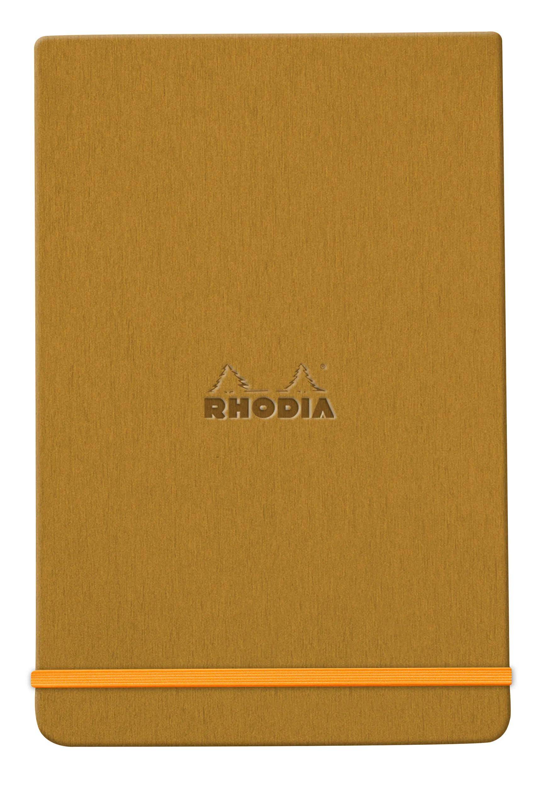 Rhodia Webnotepad A5 96 Bl liniert, mikroperforiert, Papier 90g, Gold 194370C