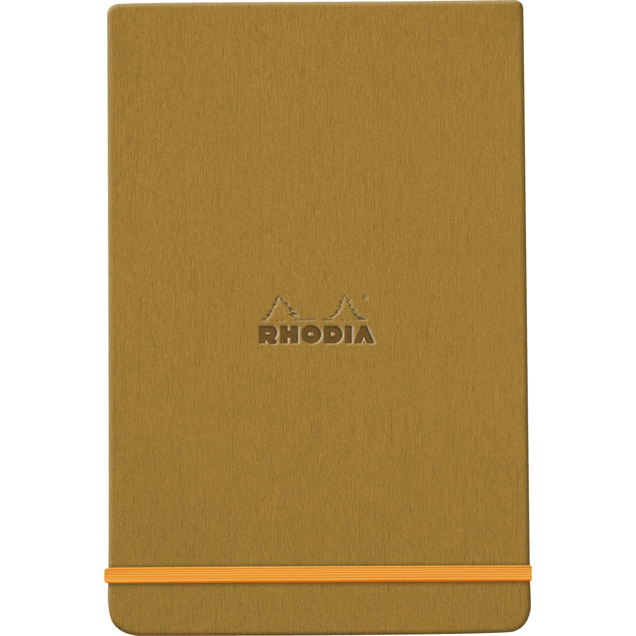 Rhodia Webnotepad A5 96 Bl liniert, mikroperforiert, Papier 90g, Gold 194370C