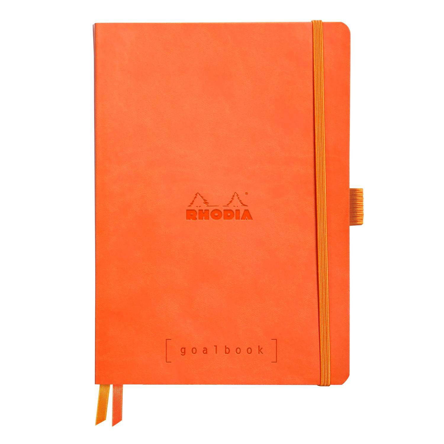 Rhodia Goalbook A5 120 Bl elfenbein 90g, kariert Tangerine 117774C