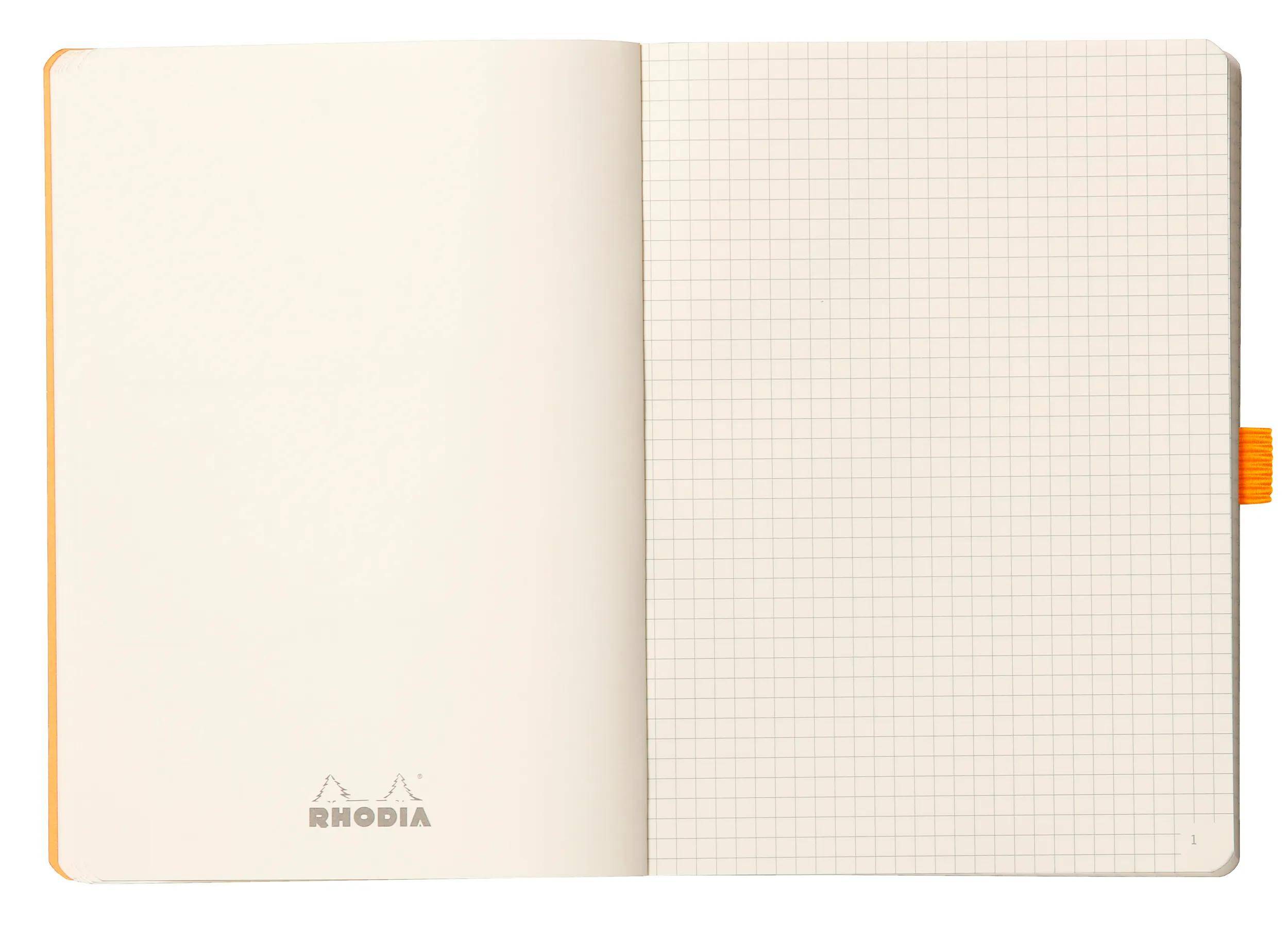 Rhodia Goalbook A5 flexiblem Einband, 120 Bl 90g, kariert Orange 117775C