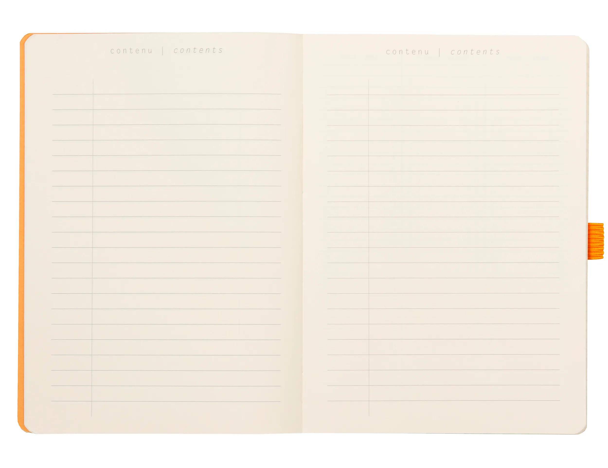 Rhodia Goalbook A5 flexiblem Einband, 120 Bl 90g, kariert Orange 117775C
