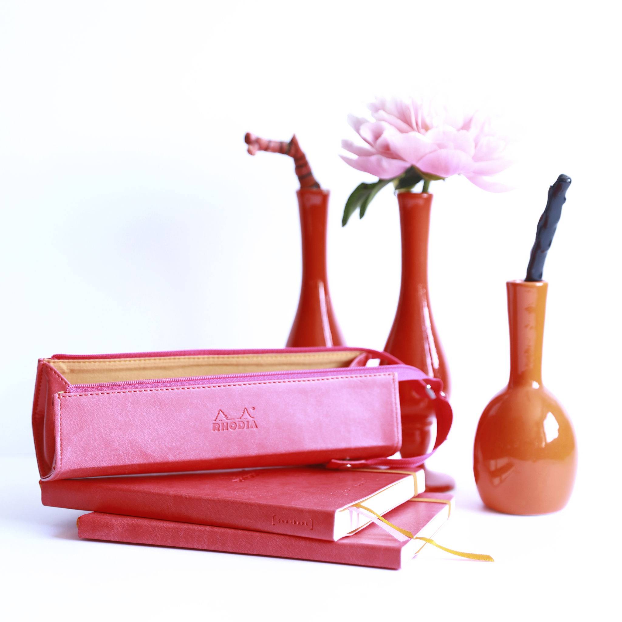 Rhodia Rhodiarama Hartschalenmäppchen, rechteckig 23x5x5 cm - Fuchsia 319036C