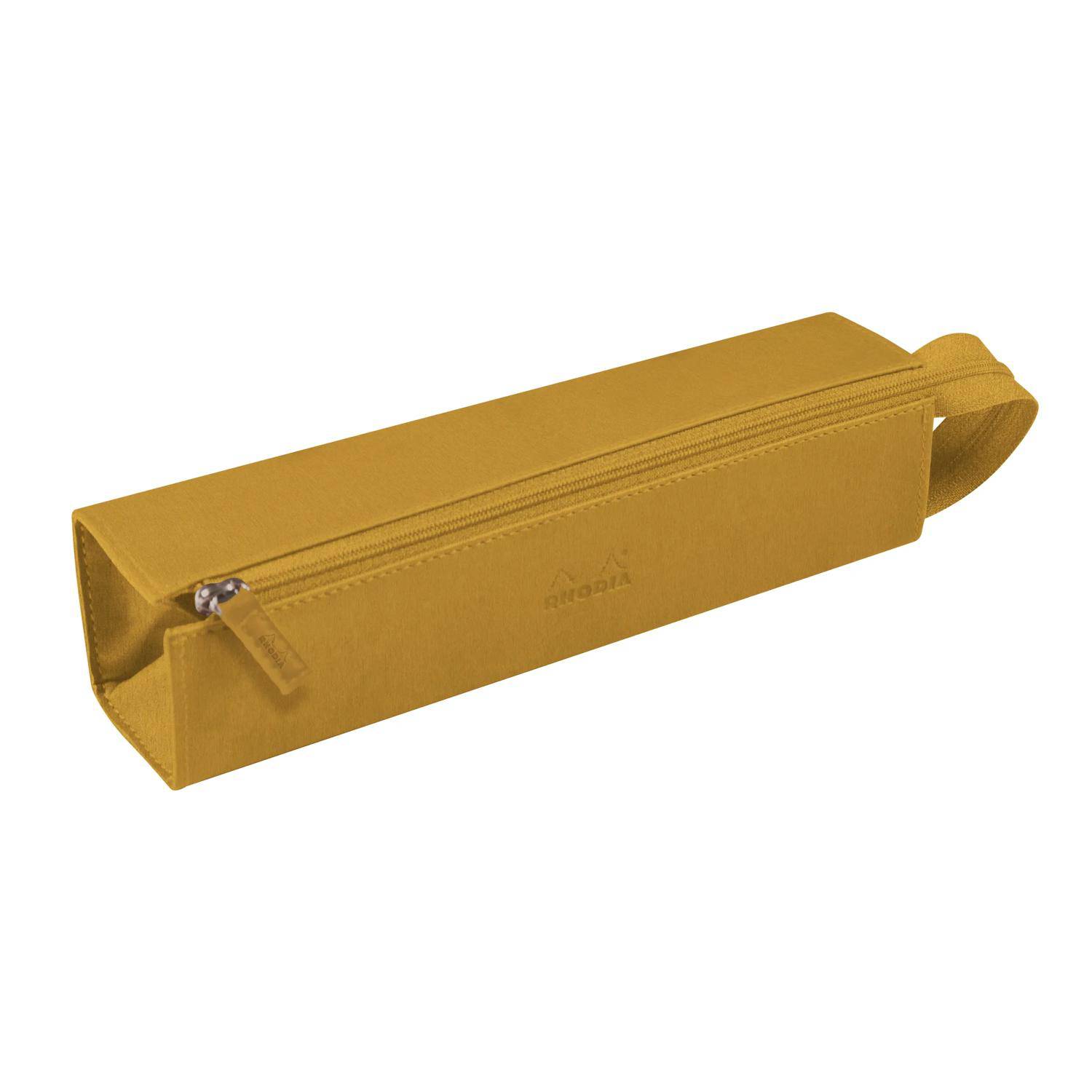 Rhodia Hartschalenmäppchen italienischem Kunstleder, 23x5x5 cm Gold 319038C