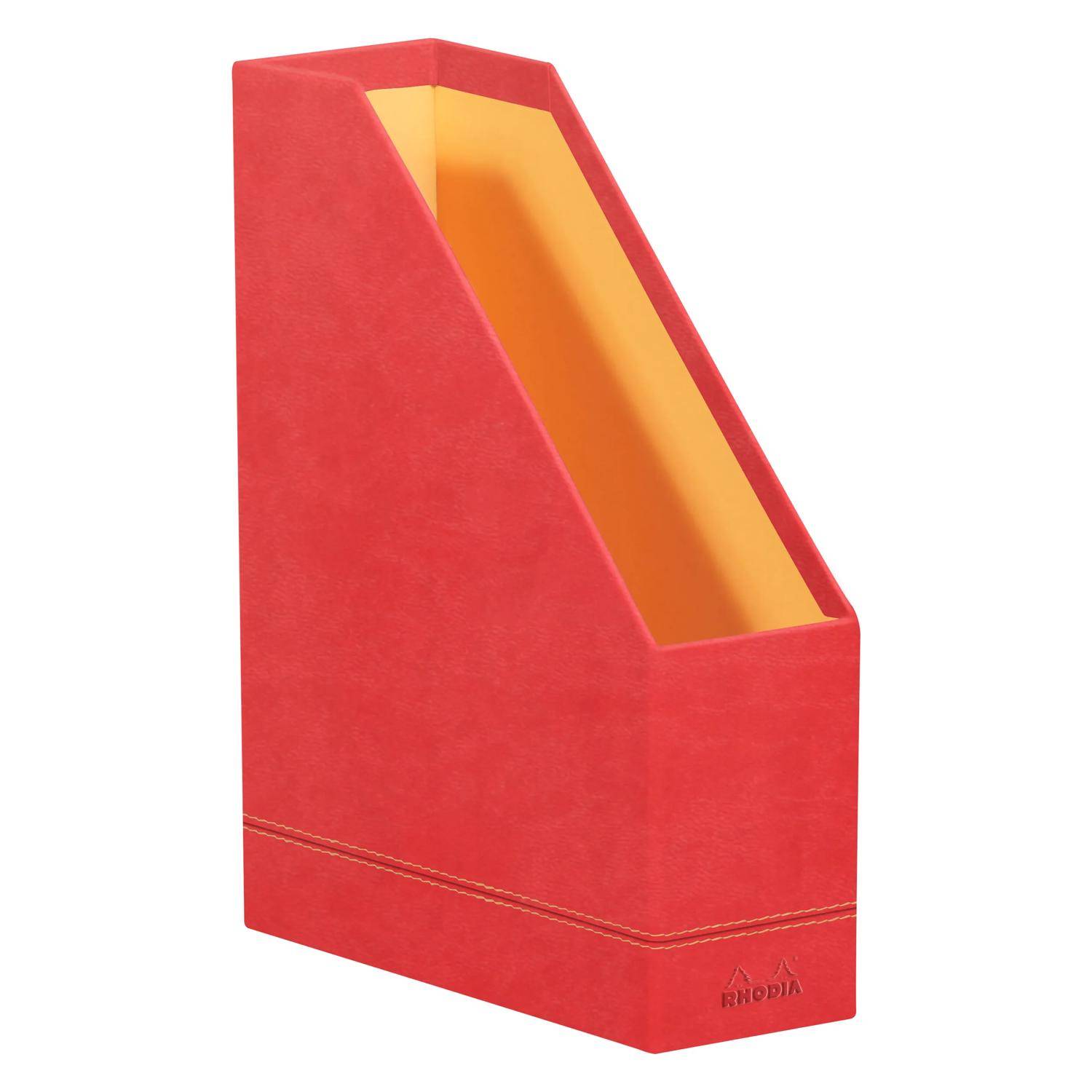 Rhodia Rhodiarama Stehsammler aus Kunstleder, 10x25x31cm - Koralle 194552C