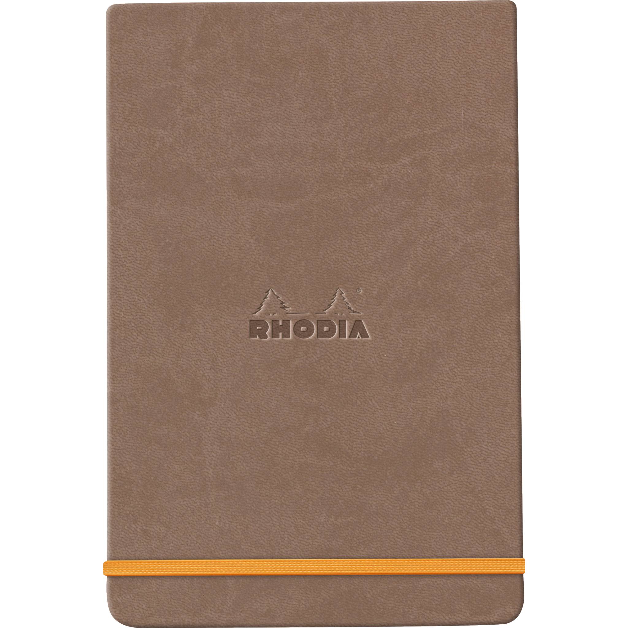 Rhodia Webnotepad 9x14 cm, 96 Bl liniert, mikroperforiert, 90g, Taupe 194347C