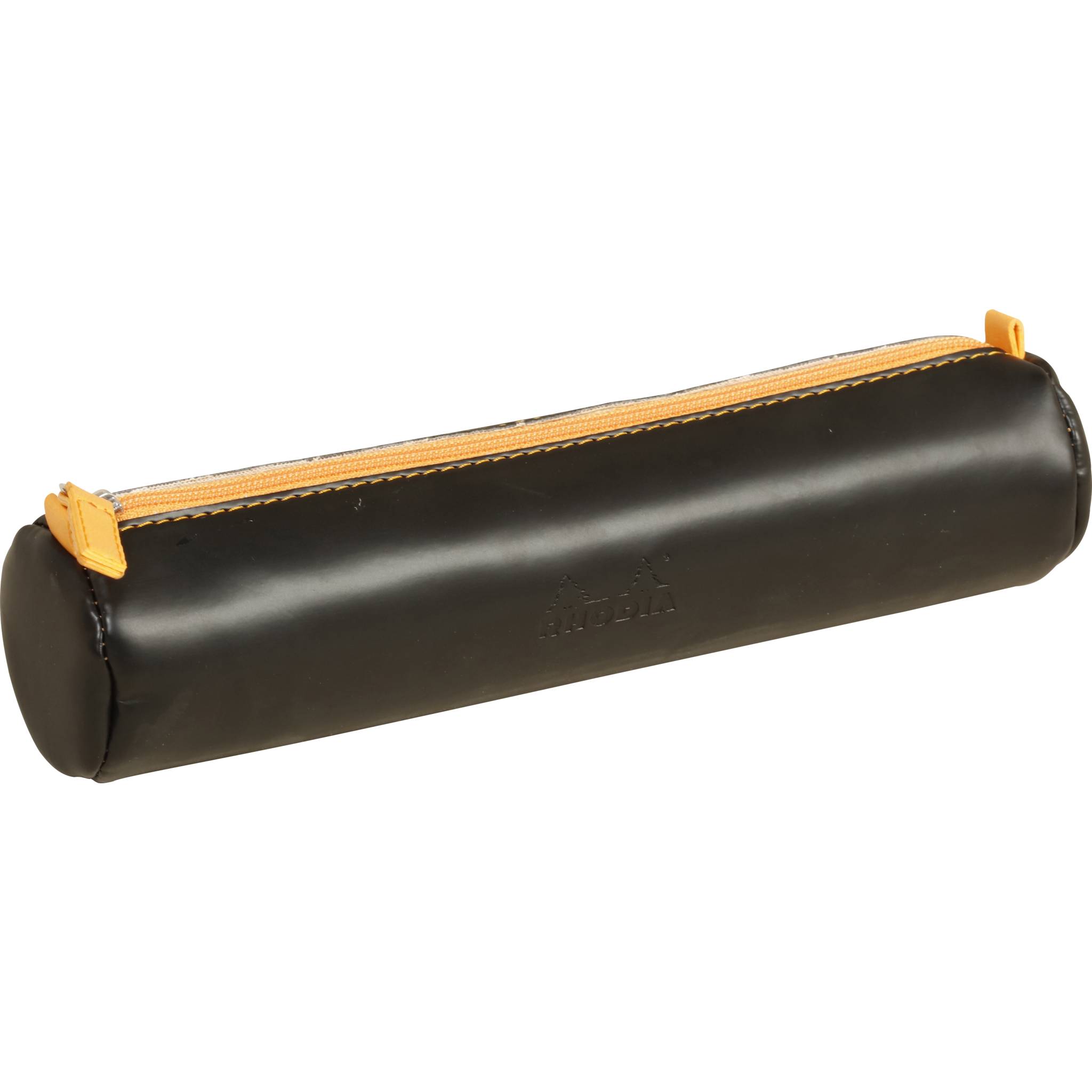 Rhodia Rhodiarama rundes Schlampermäppchen 21,5xØ5cm Kunstleder Schwarz 318892C