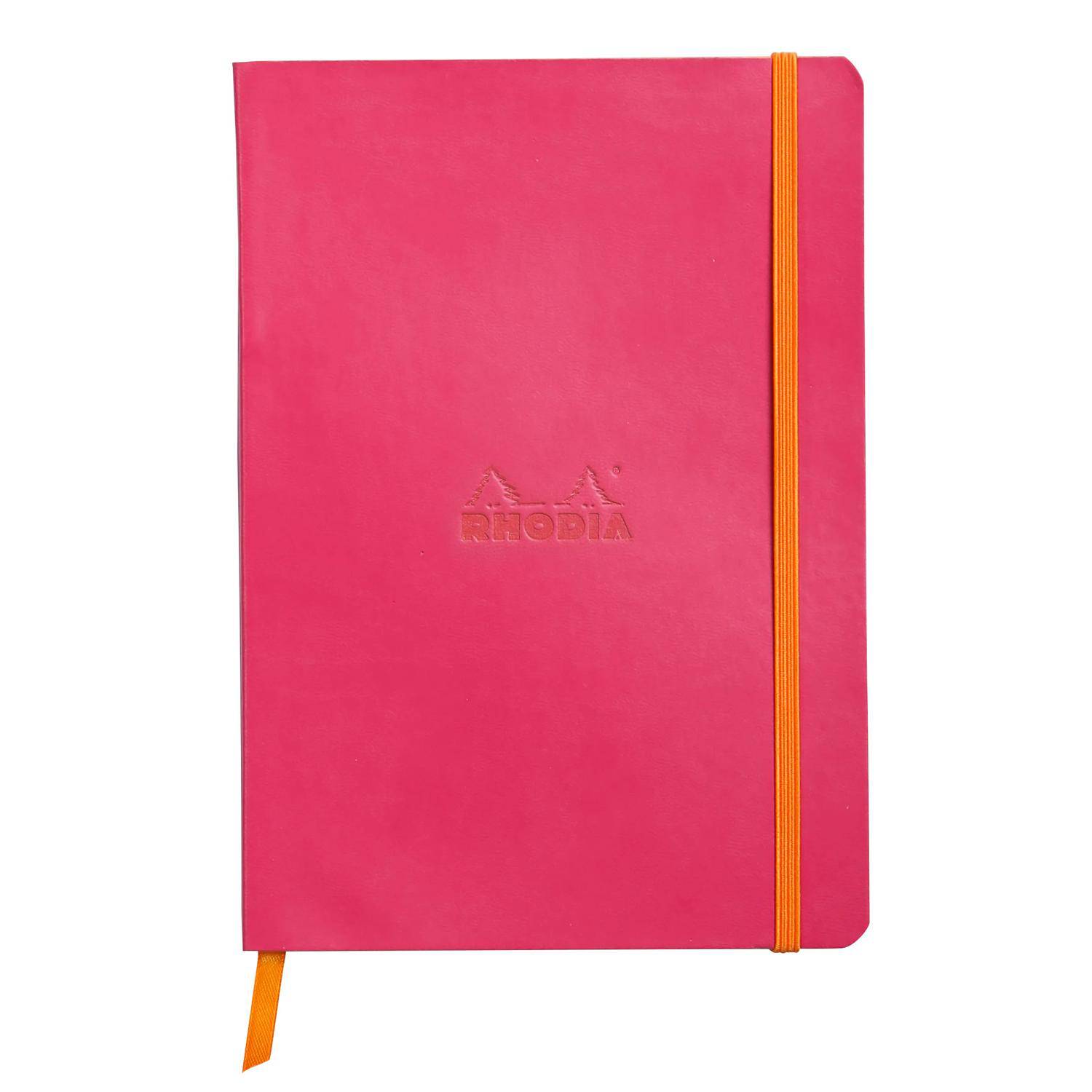 Rhodia Notizbuch A5 Softcover, 80 Bl 90g, dot/punktkariert, Himbeer 117462C