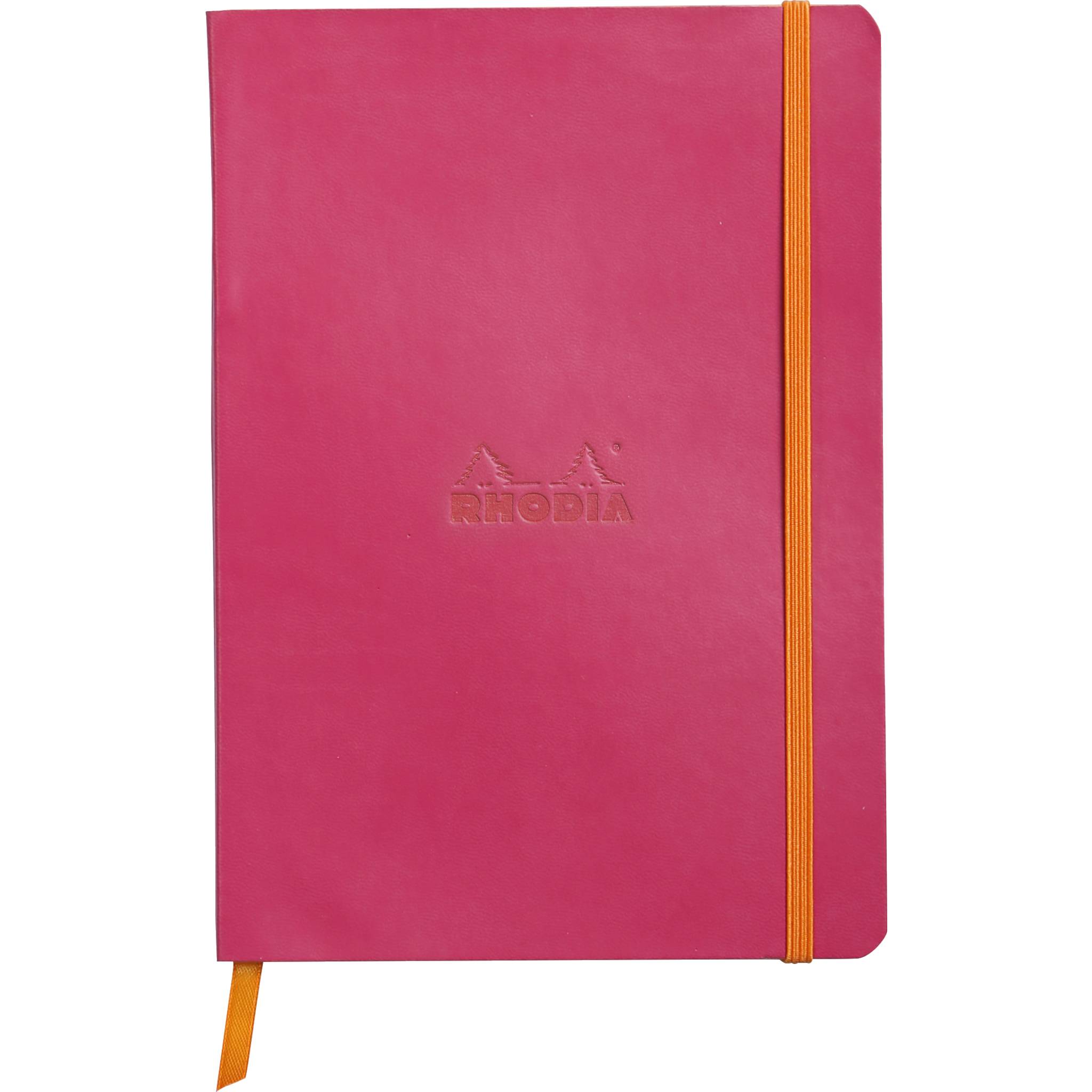 Rhodia Notizbuch A5 Softcover, 80 Bl 90g, dot/punktkariert, Himbeer 117462C