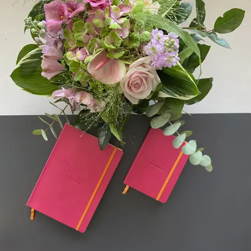 Rhodia Notizbuch A5 Softcover, 80 Bl elfenbein 90g, liniert, Himbeer 117412C Rhodia Notizbuch A5 Softcover, 80 Bl elfenbein 90g, liniert, Himbeer 117412C