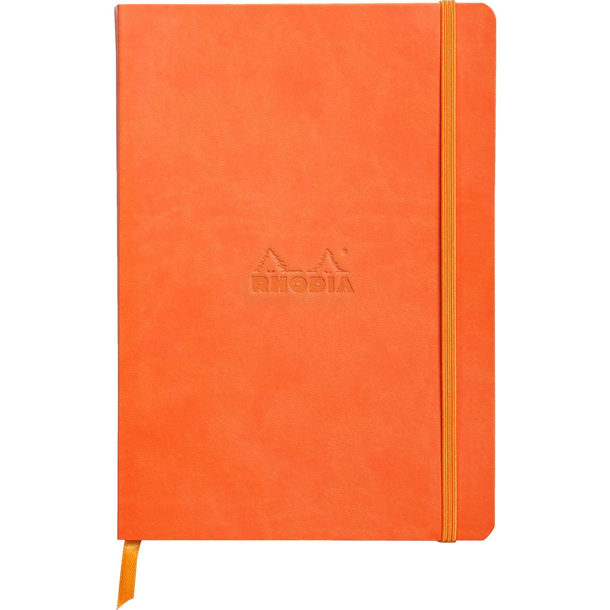 Rhodia Notizbuch A5 Softcover, 80 Bl 90g, dot/punktkariert, Tangerine 117464C