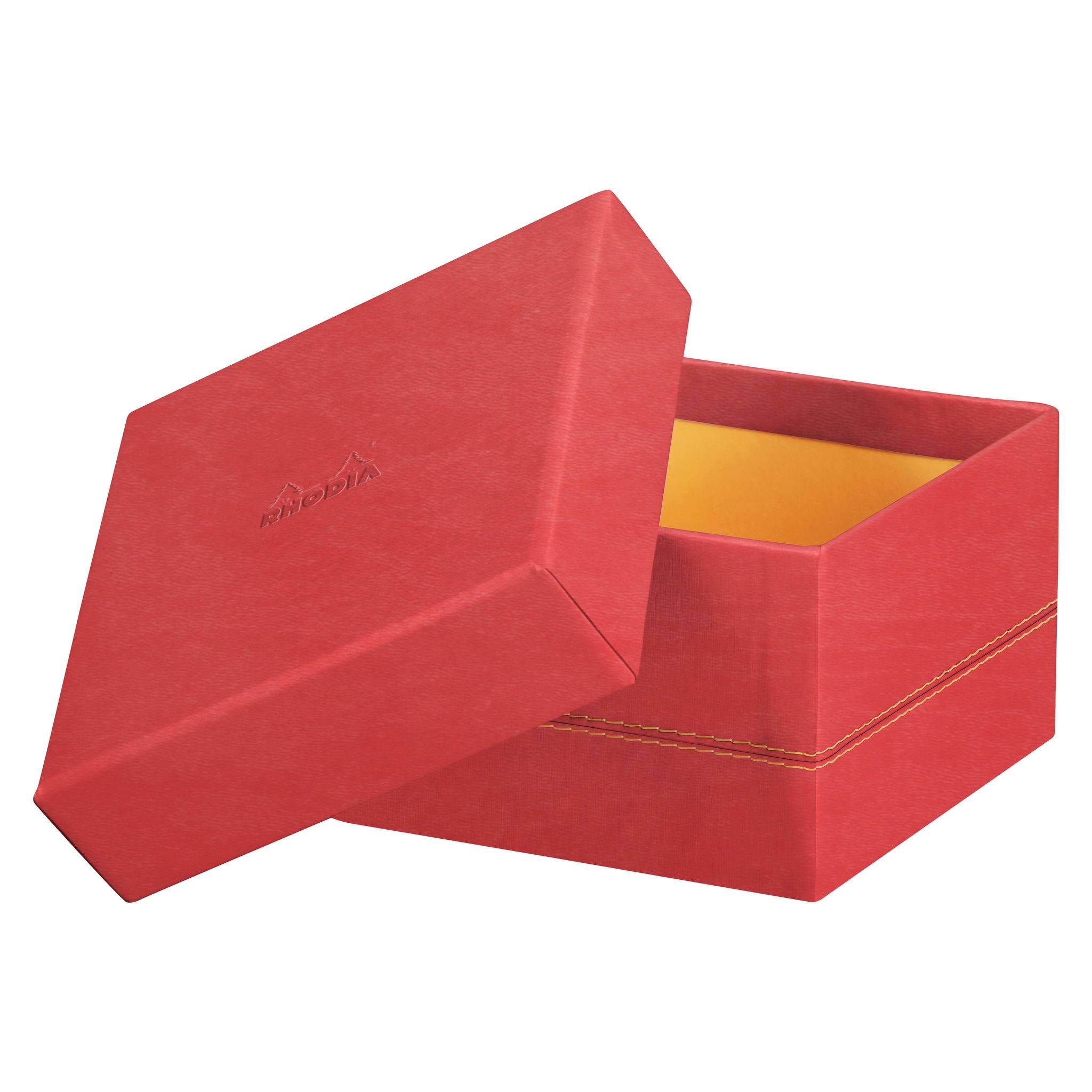 Rhodia Set mit 5 Boxen aus Kunstleder 44x34x16cm - Koralle 194559C