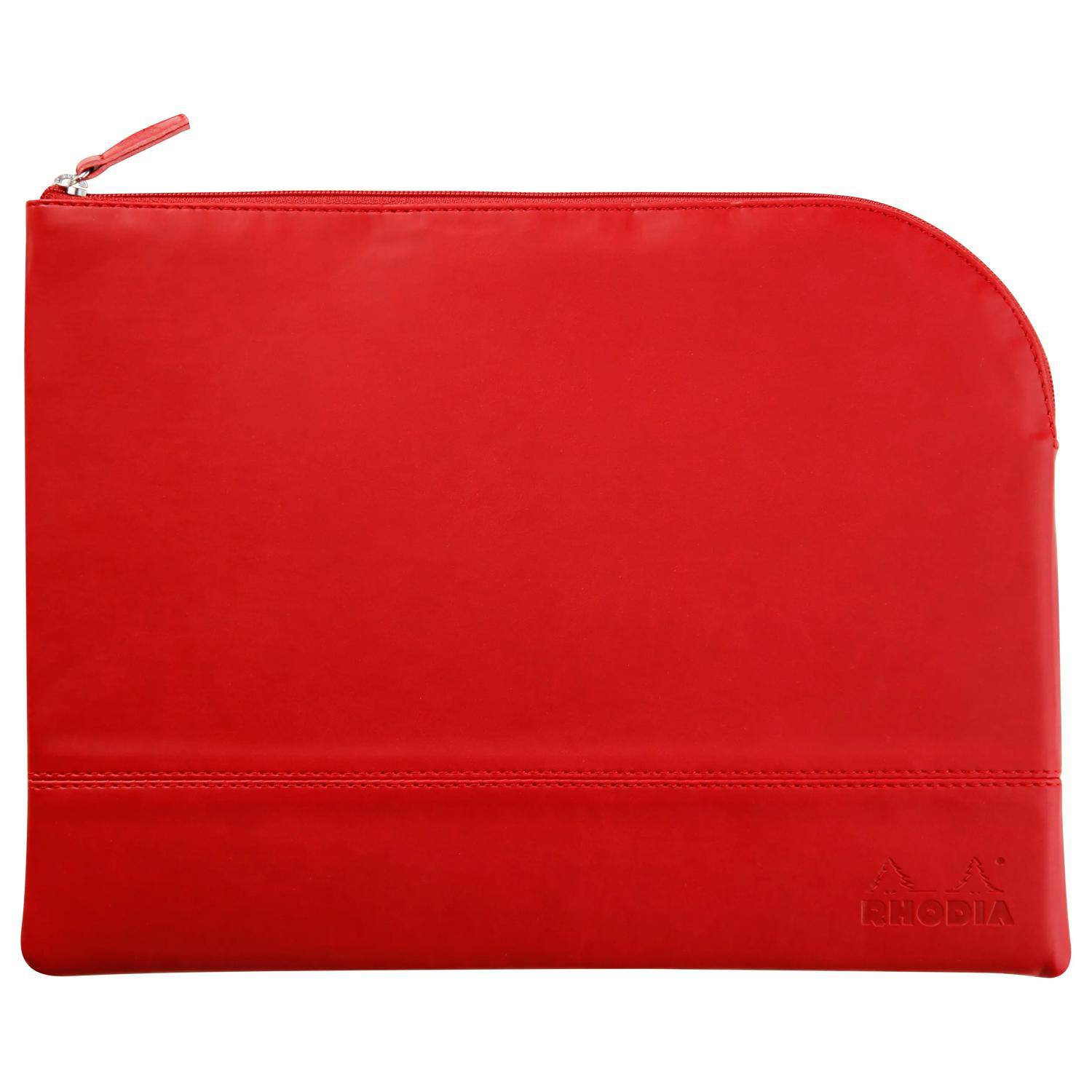 Rhodia Rhodiarama Etui aus Kunstleder Reißverschluss, 21x28 cm Mohnrot 116744C