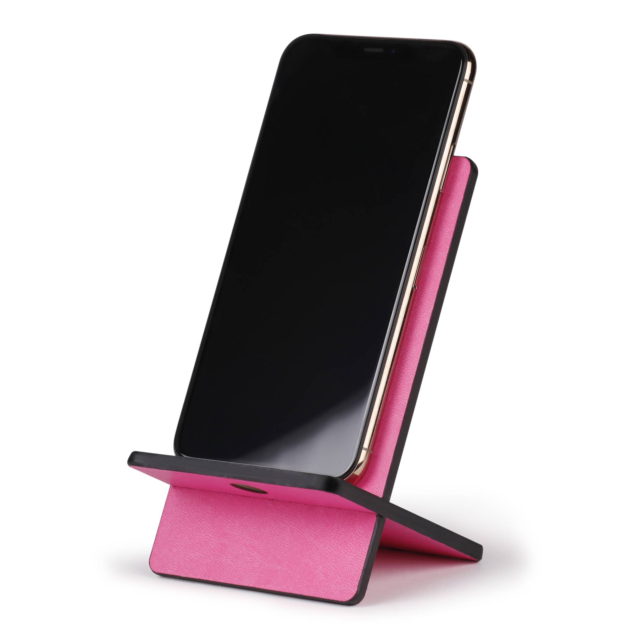 Rhodia Handyhalter italienischem Kunstleder 13x8x8,5 cm Fuchsia 194428C