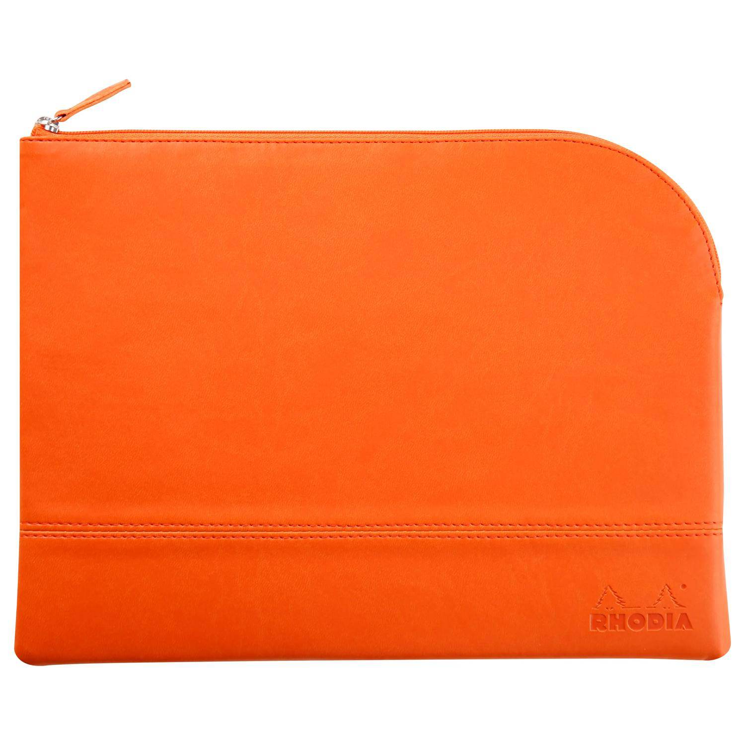 Rhodia Rhodiarama Etui aus Kunstleder Reißverschluss, 21x28 cm Tangerine 116746C