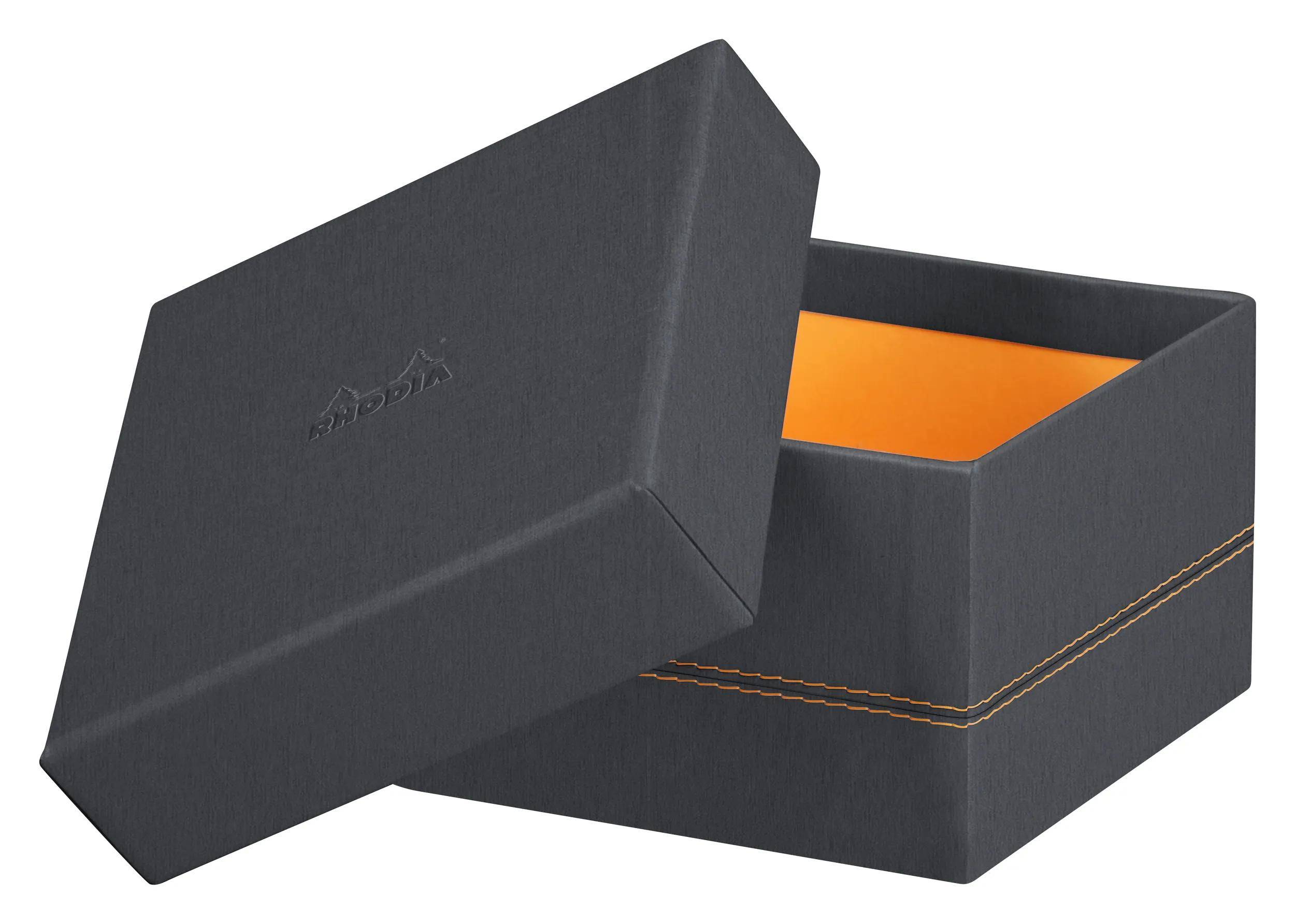 Rhodia Set mit 5 Boxen aus Kunstleder 44x34x16cm - Titan 194556C
