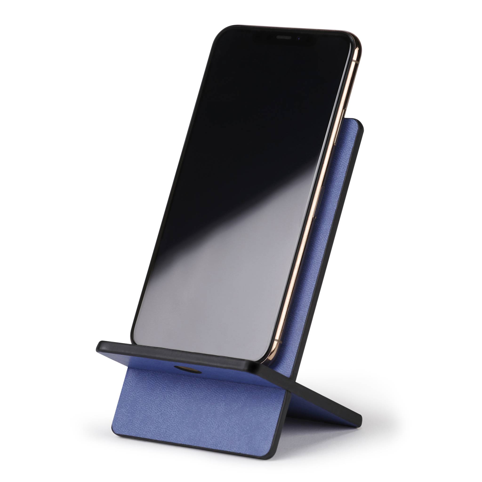 Rhodia Handyhalter italienischem Kunstleder 13x8x8,5 cm Saphir 194424C