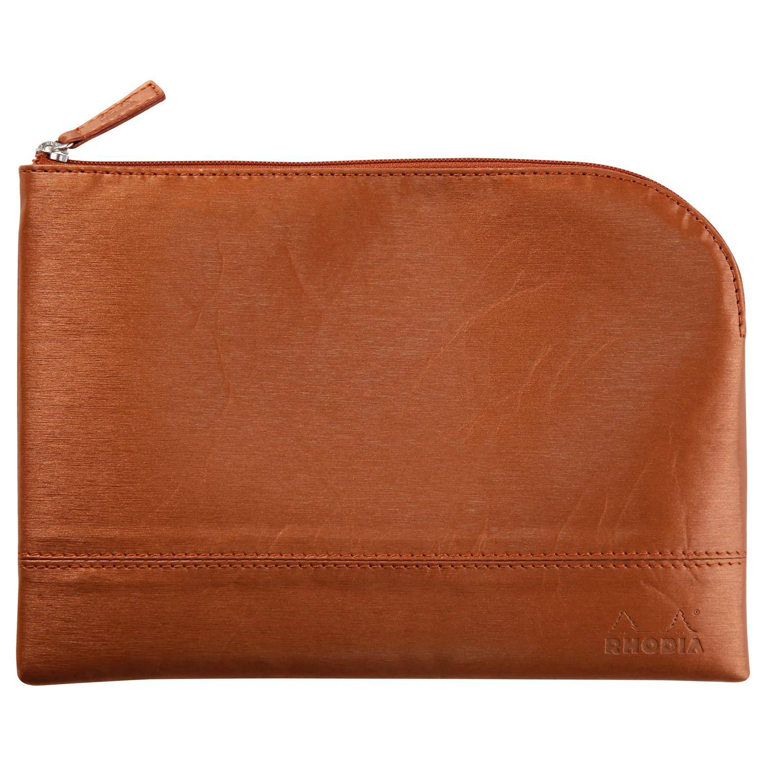 Rhodia Rhodiarama Etui aus Kunstleder Reißverschluss, 16x22 cm Kupfer 116618C