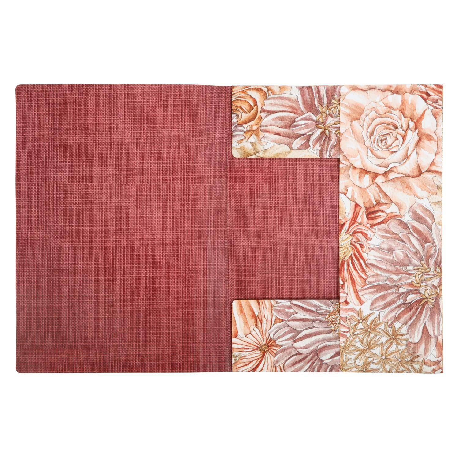 Rhodia Sammelmappe mit Gummizug 24x32 cm Soft Touch - Blumen 120026C