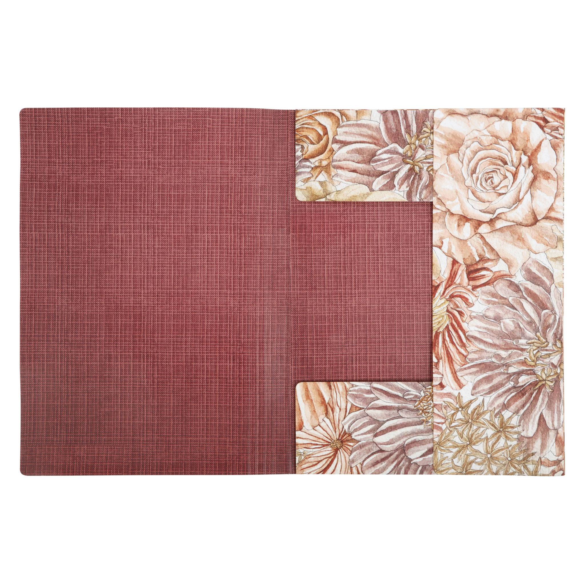 Rhodia Sammelmappe mit Gummizug 24x32 cm Soft Touch - Blumen 120026C