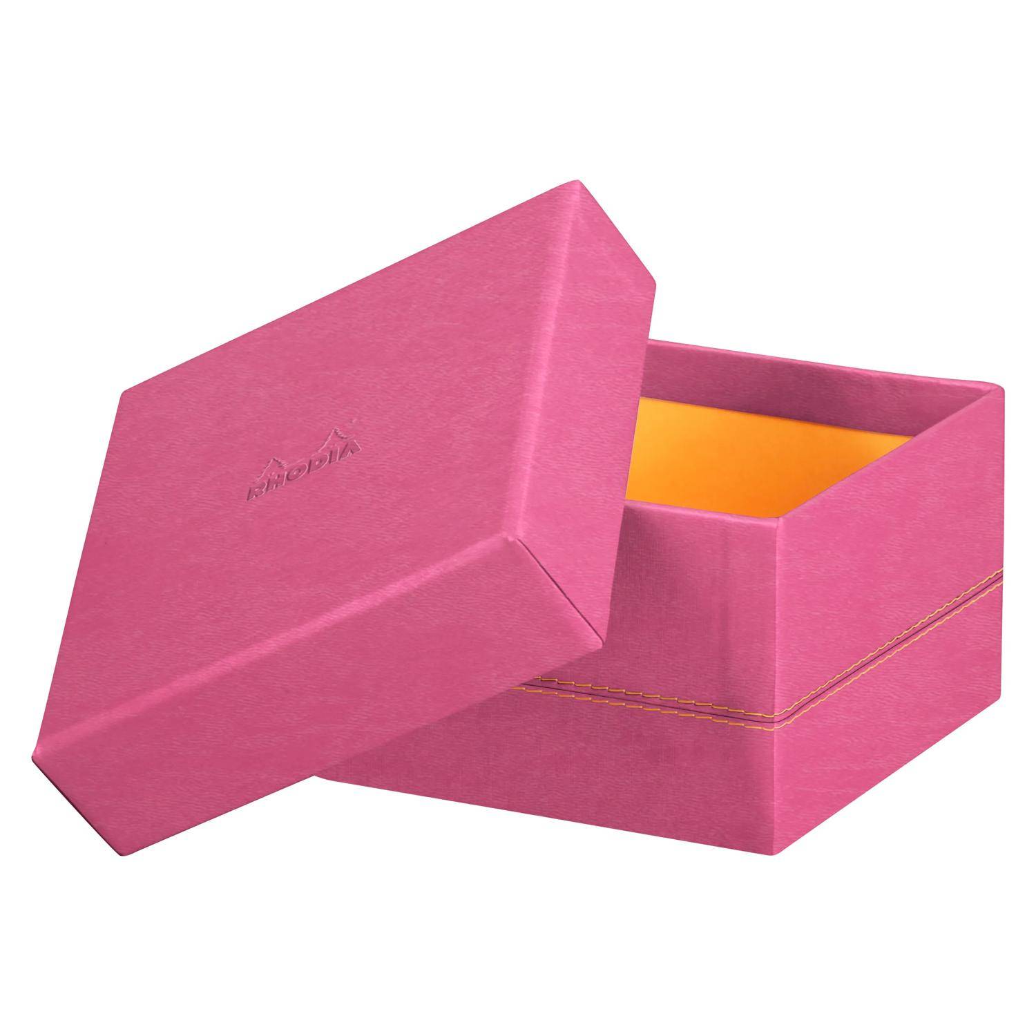 Rhodia Set mit 5 Boxen aus Kunstleder 44x34x16cm - Fuchsia 194558C