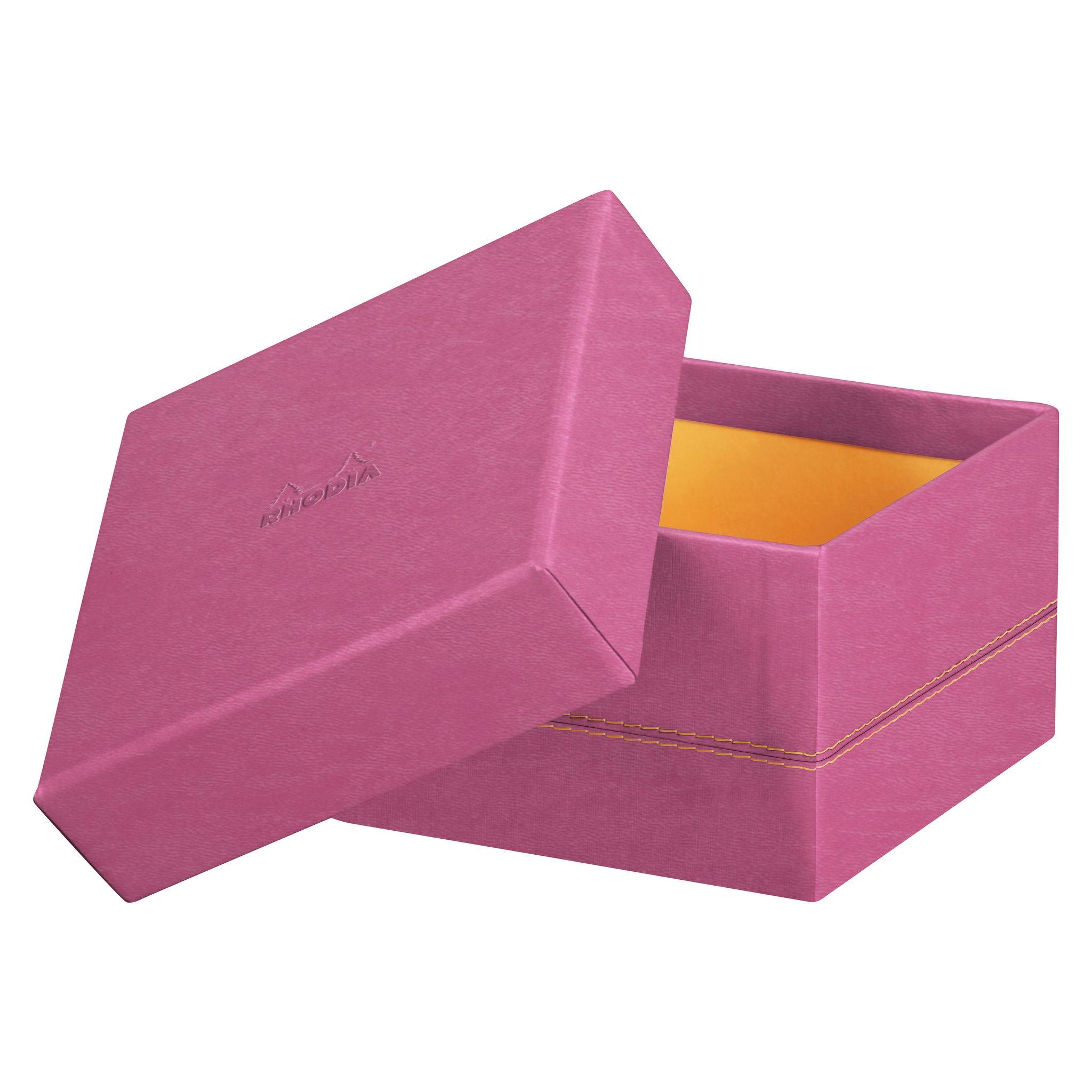 Rhodia Set mit 5 Boxen aus Kunstleder 44x34x16cm - Fuchsia 194558C