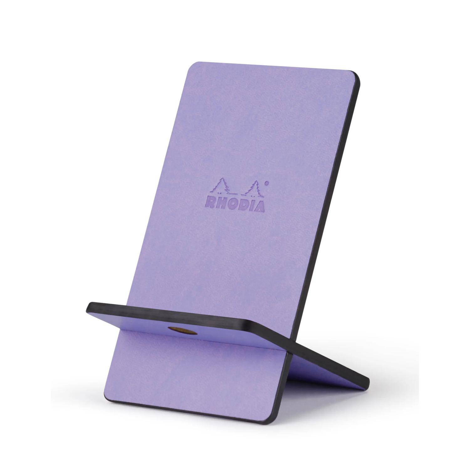 Rhodia Handyhalter italienischem Kunstleder 13x8x8,5 cm Schwertlilie 194425C