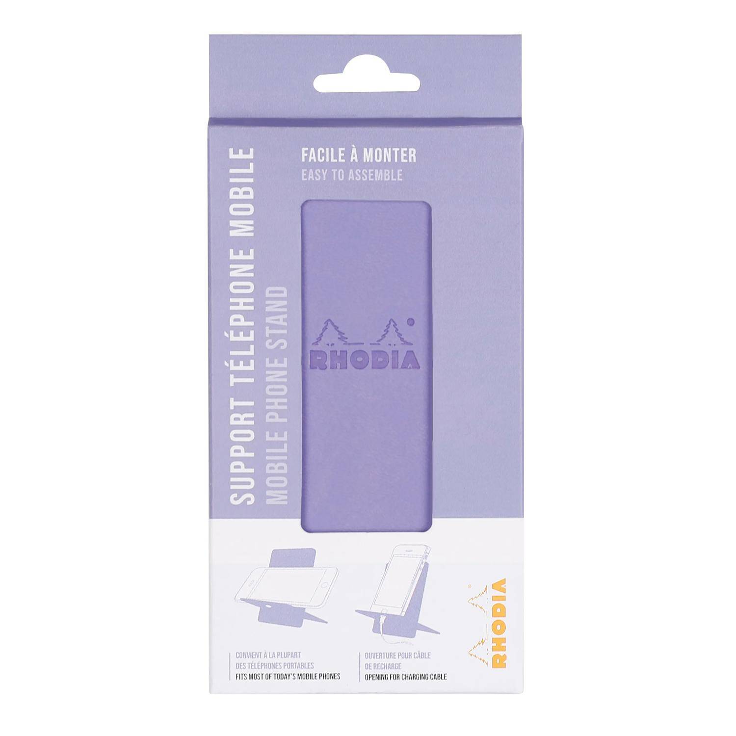 Rhodia Handyhalter italienischem Kunstleder 13x8x8,5 cm Schwertlilie 194425C