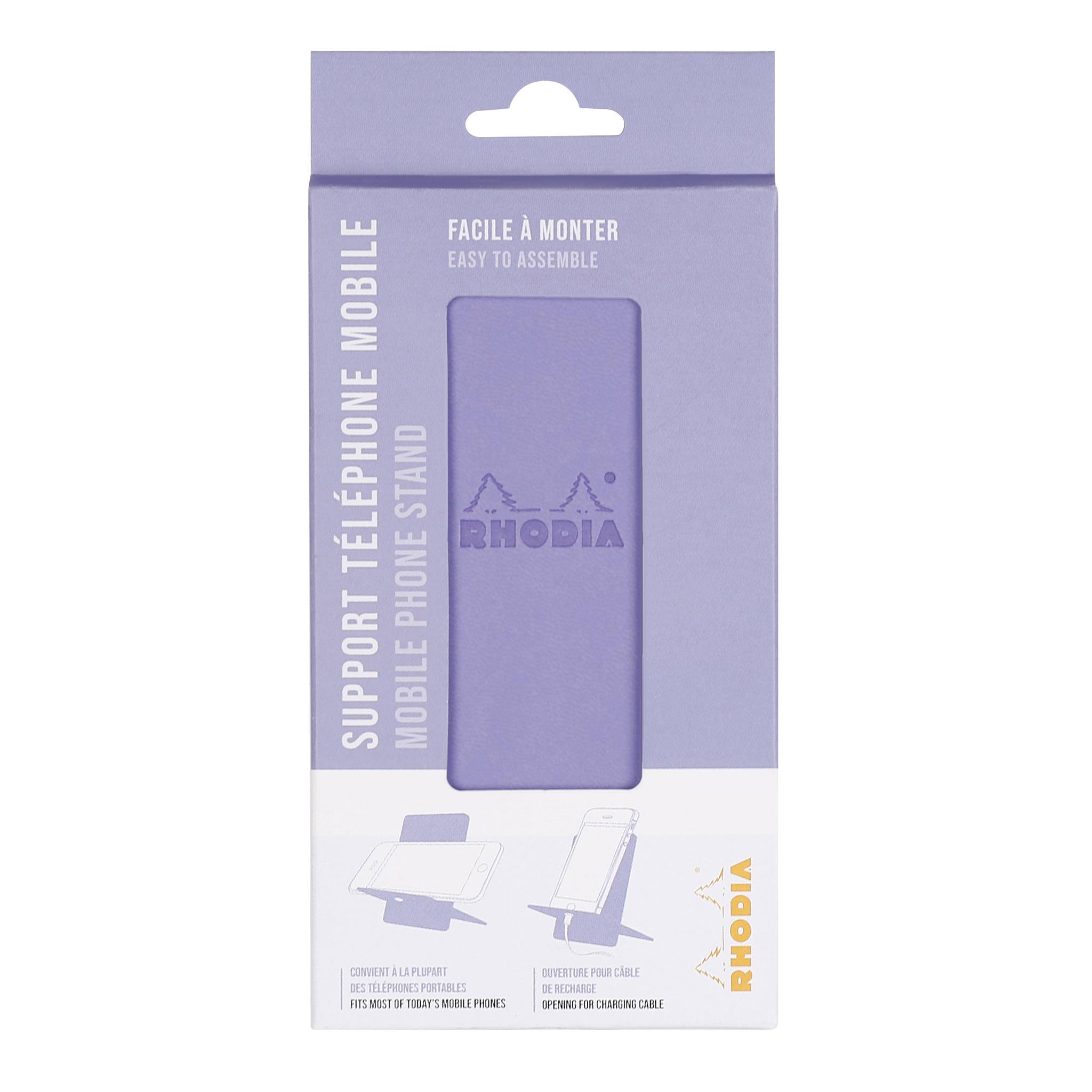 Rhodia Handyhalter italienischem Kunstleder 13x8x8,5 cm Schwertlilie 194425C