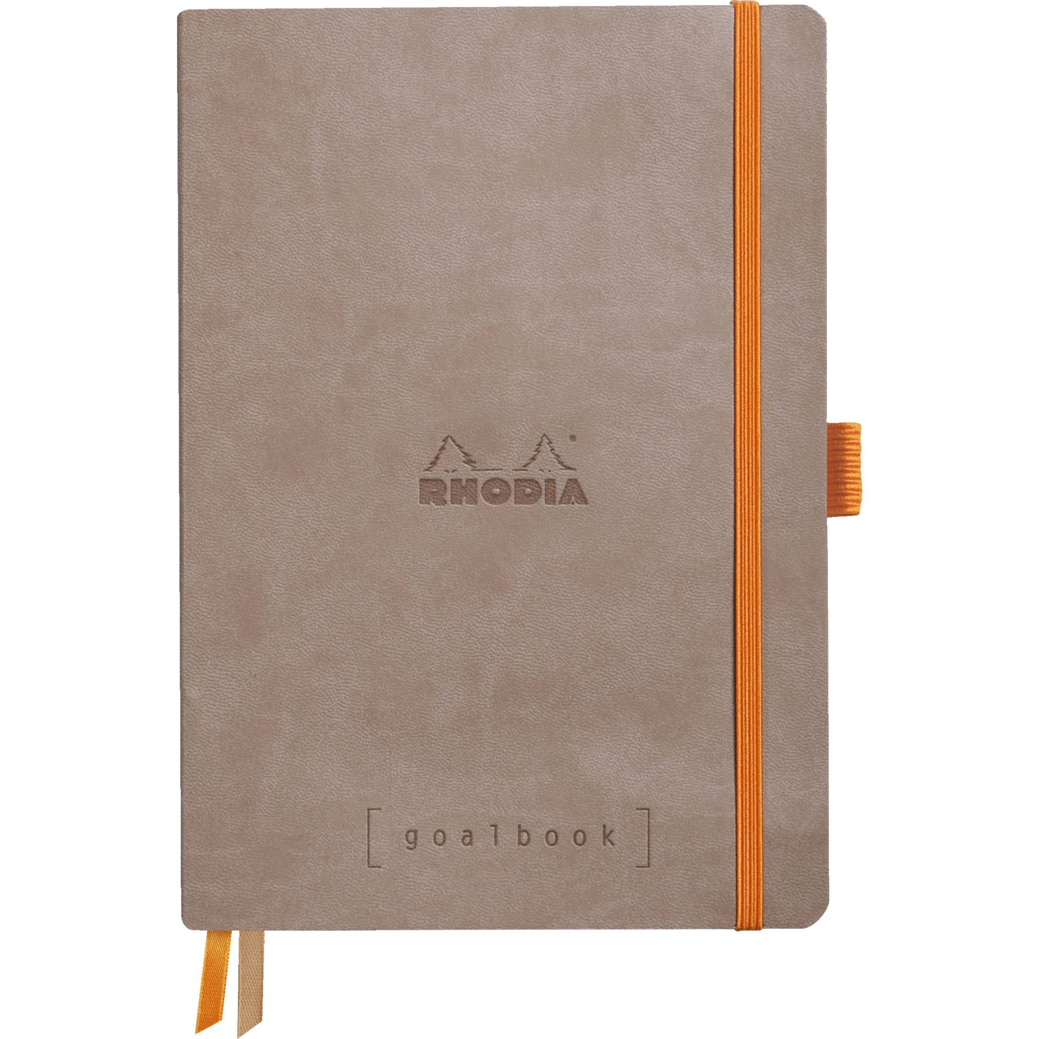 Rhodia Goalbook A5 flexiblem Einband, 120 Bl 90g, kariert Taupe 117764C