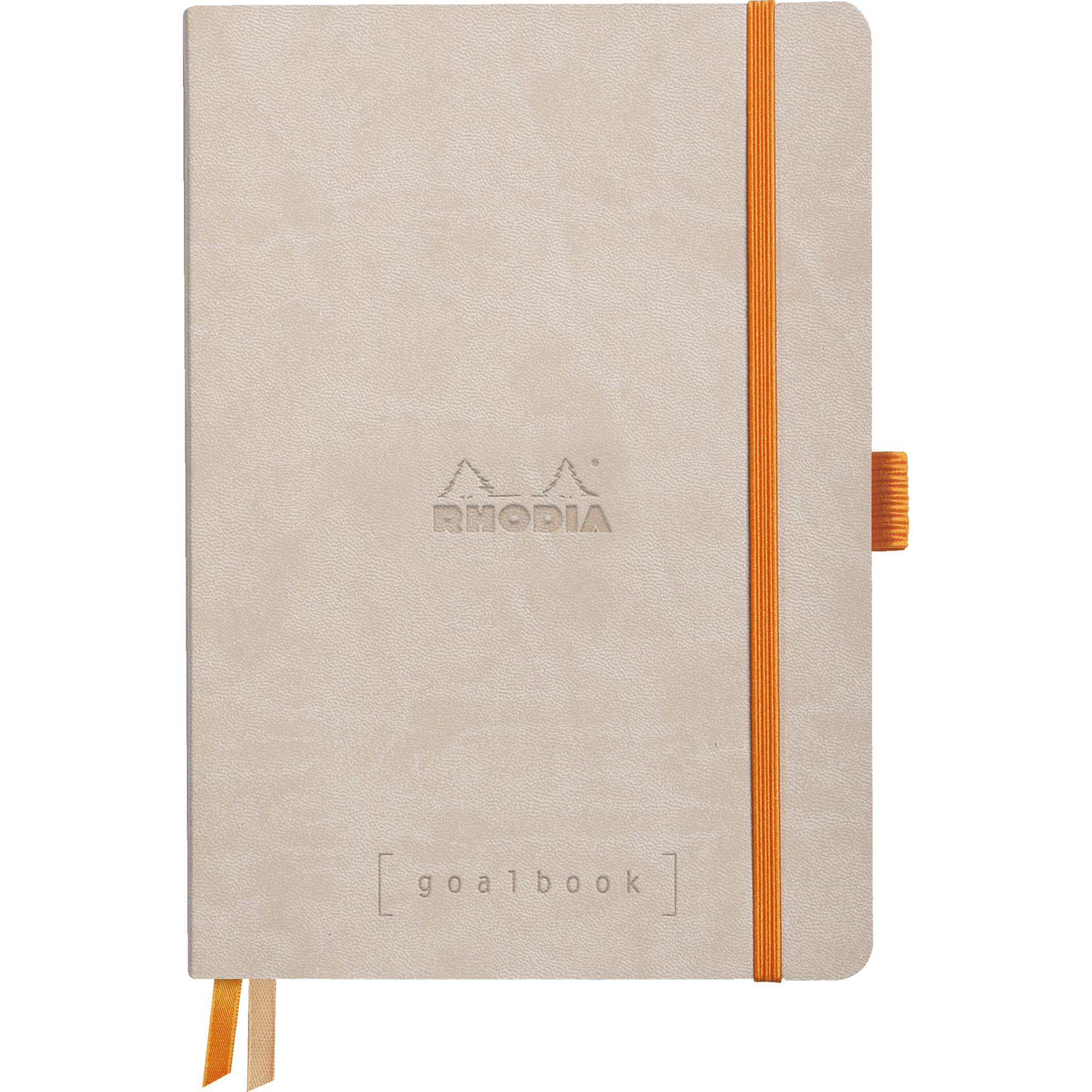 Rhodia Goalbook A5 flexiblem Einband, 120 Bl 90g, kariert Beige 117765C