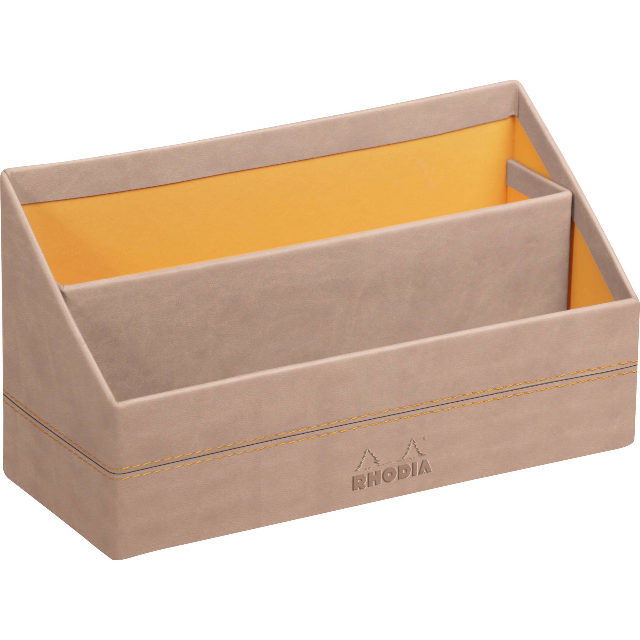 Rhodia Rhodiarama Briefständer Kunstleder, 25x10x14 cm Hauch von Rosa 194607C