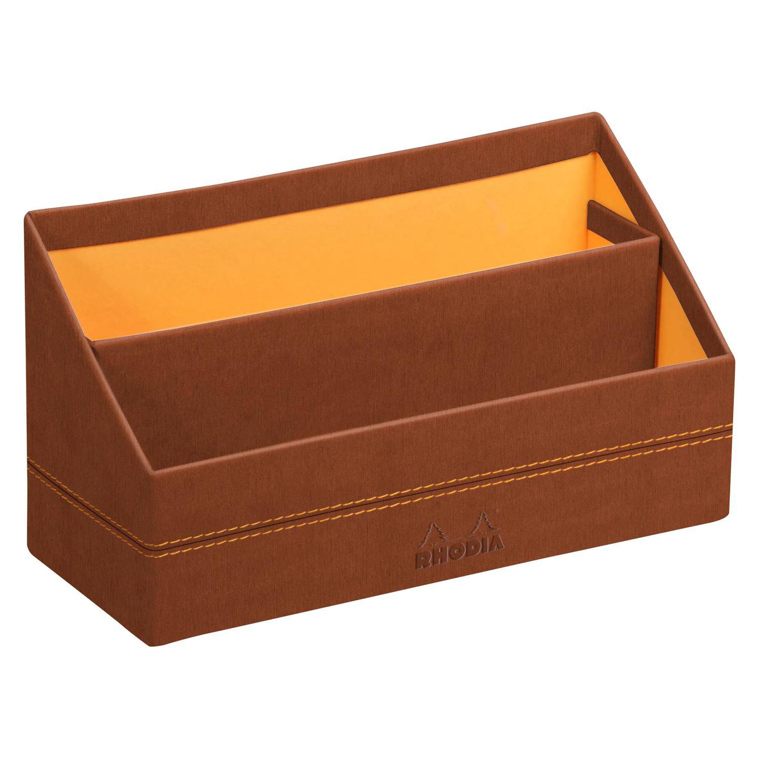 Rhodia Rhodiarama Briefständer aus Kunstleder, 25x10x14 cm - Kupfer 194600C