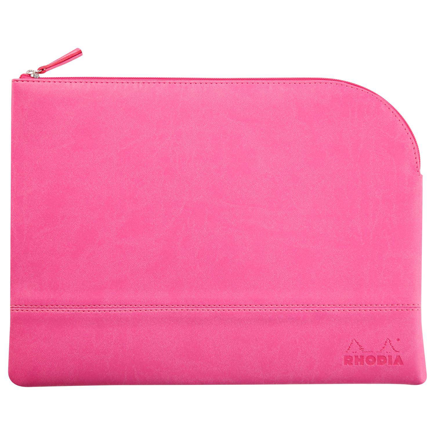 Rhodia Rhodiarama Etui aus Kunstleder Reißverschluss, 21x28 cm Fuchsia 116742C