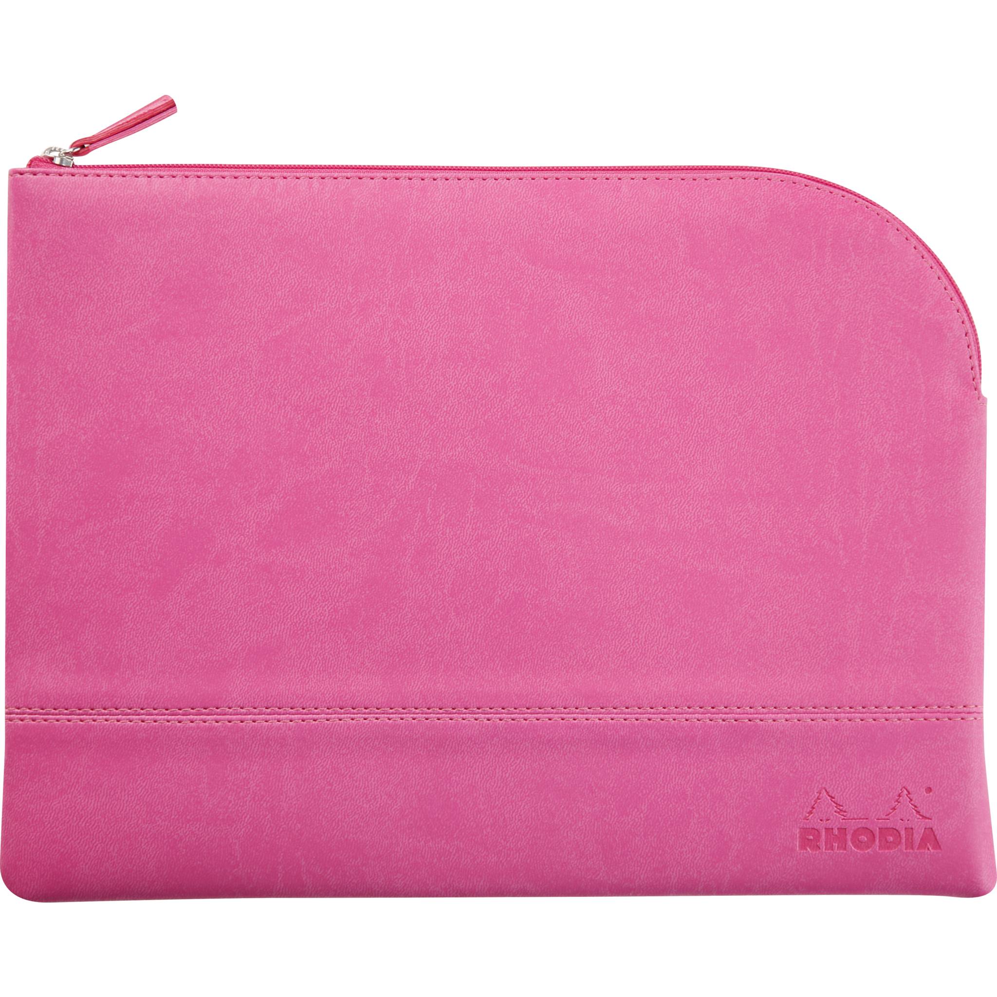 Rhodia Rhodiarama Etui aus Kunstleder Reißverschluss, 21x28 cm Fuchsia 116742C